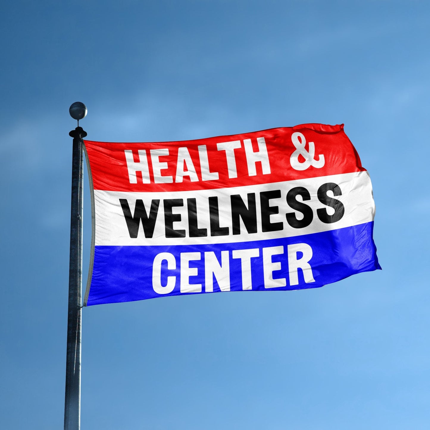 Health And Wellness Center Business Flag