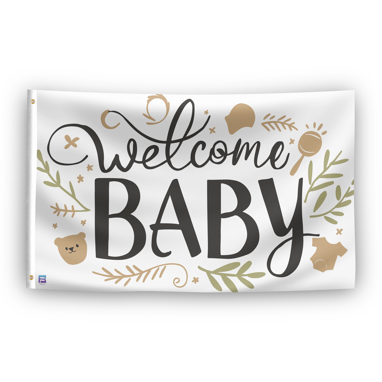 Welcome Baby Flag