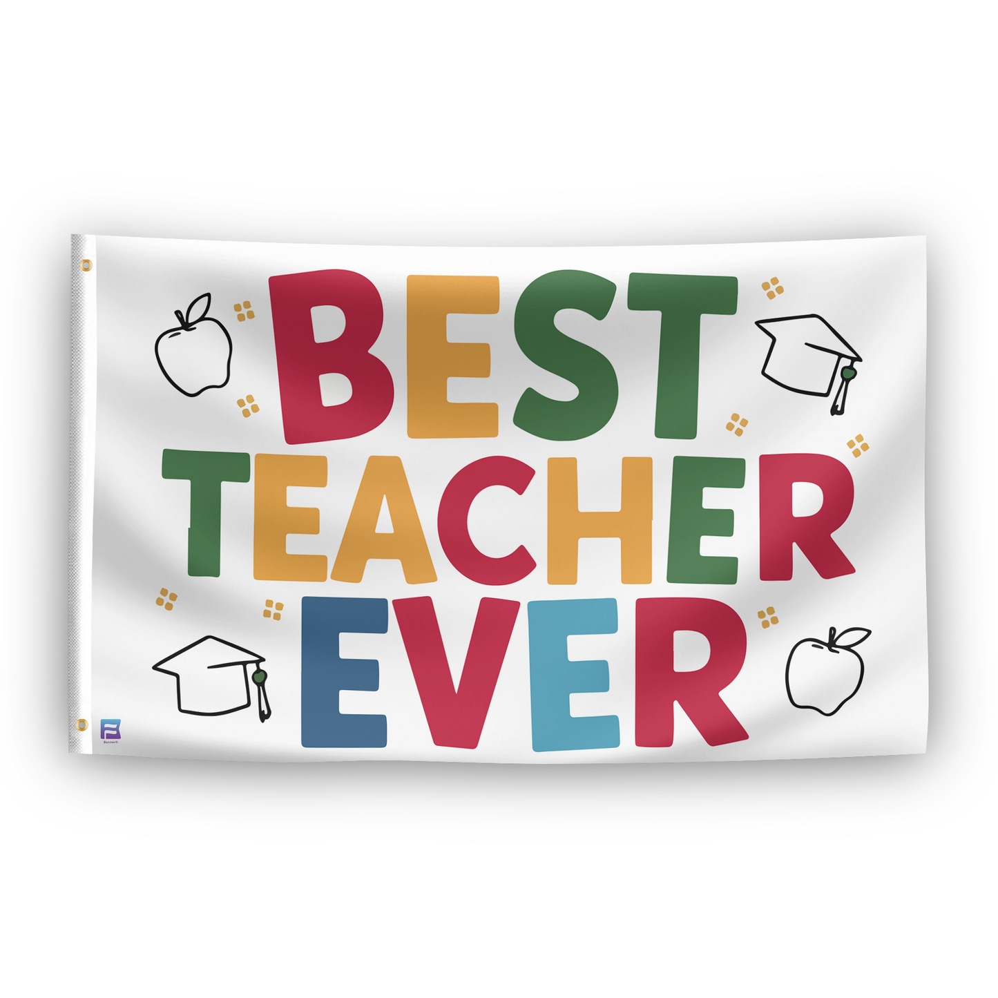 Best Teacher Ever Flag