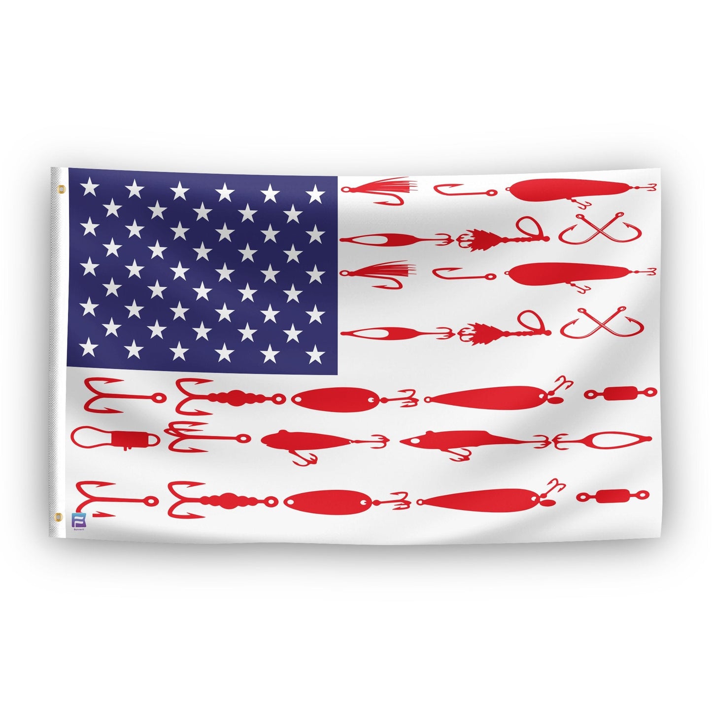 Fishing Tackle Stripes American Flag