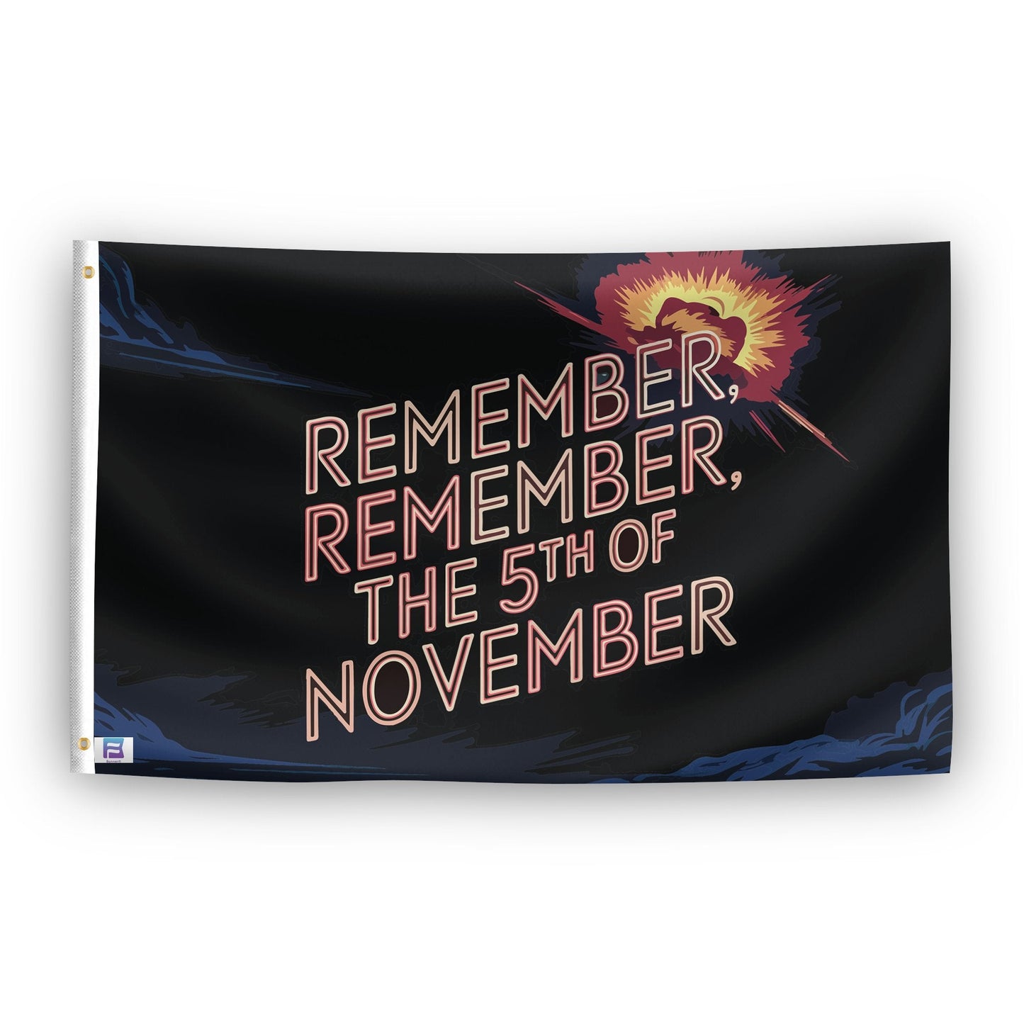 Remember Remember The 5th Of Novermber Holiday Flag
