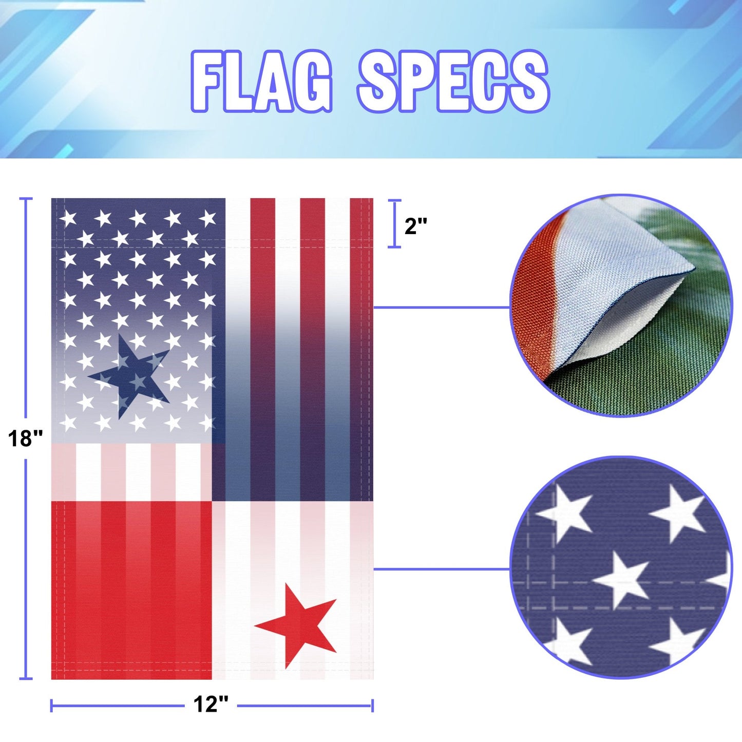 Panamanian American Garden Flag