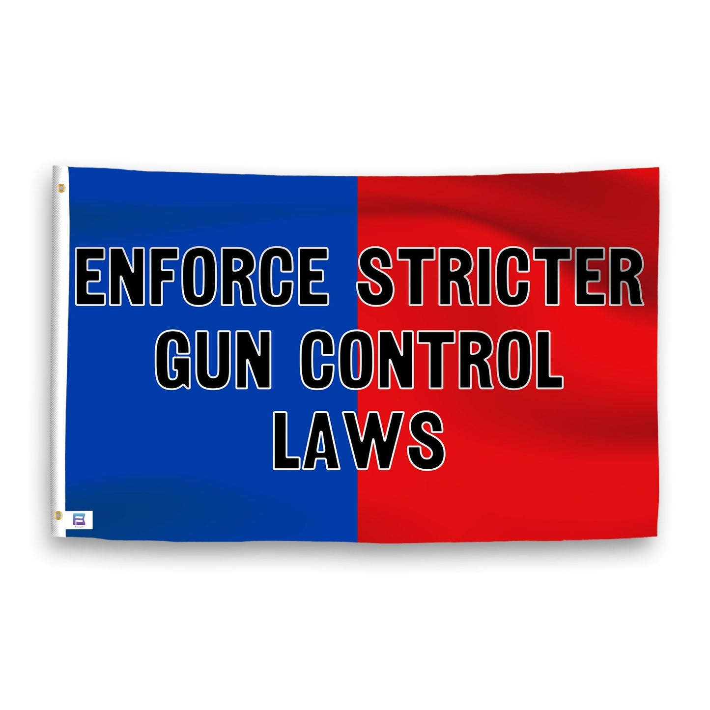 Enforce Stricter Gun Control Laws Flag