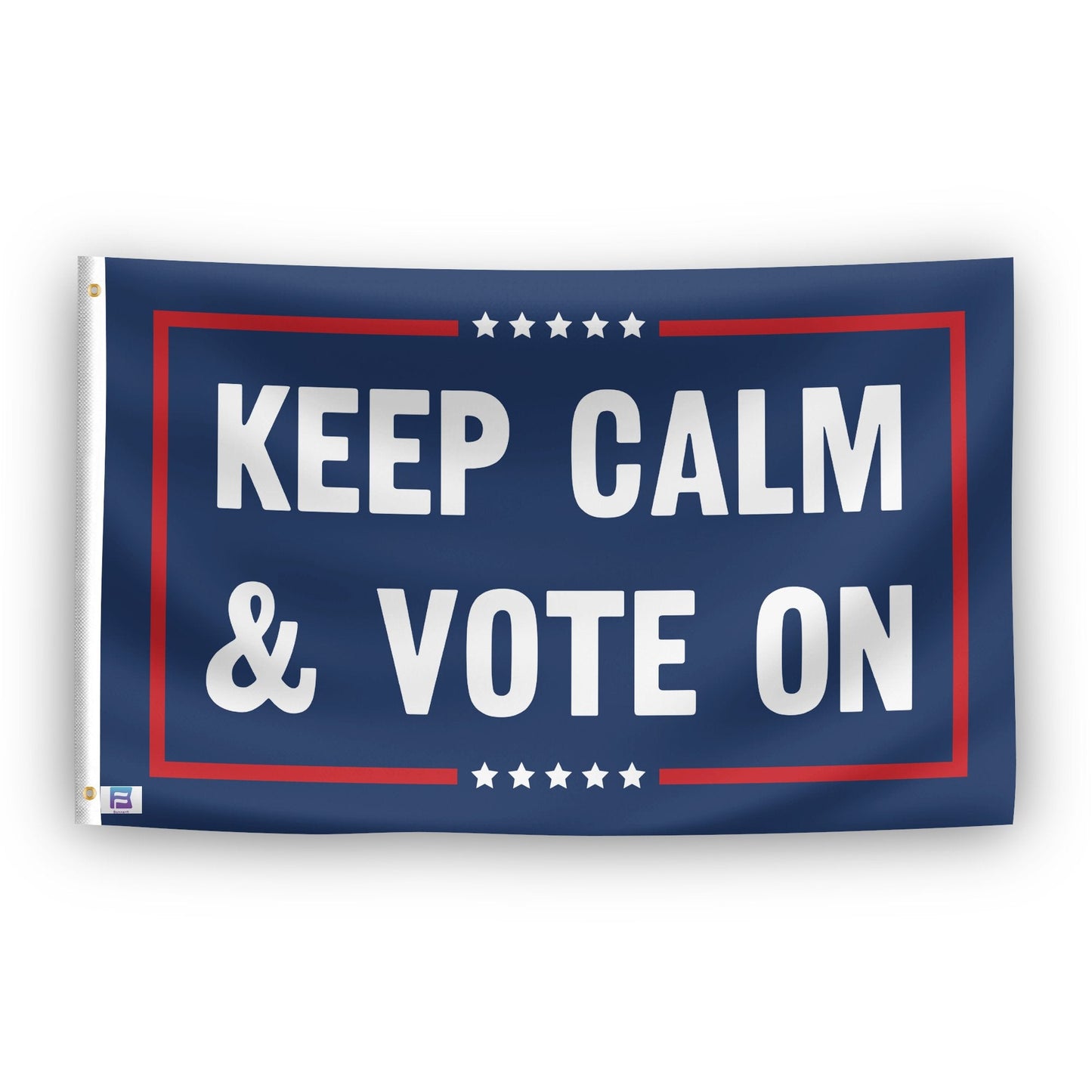 Keep Calm And Vote On Political Flag