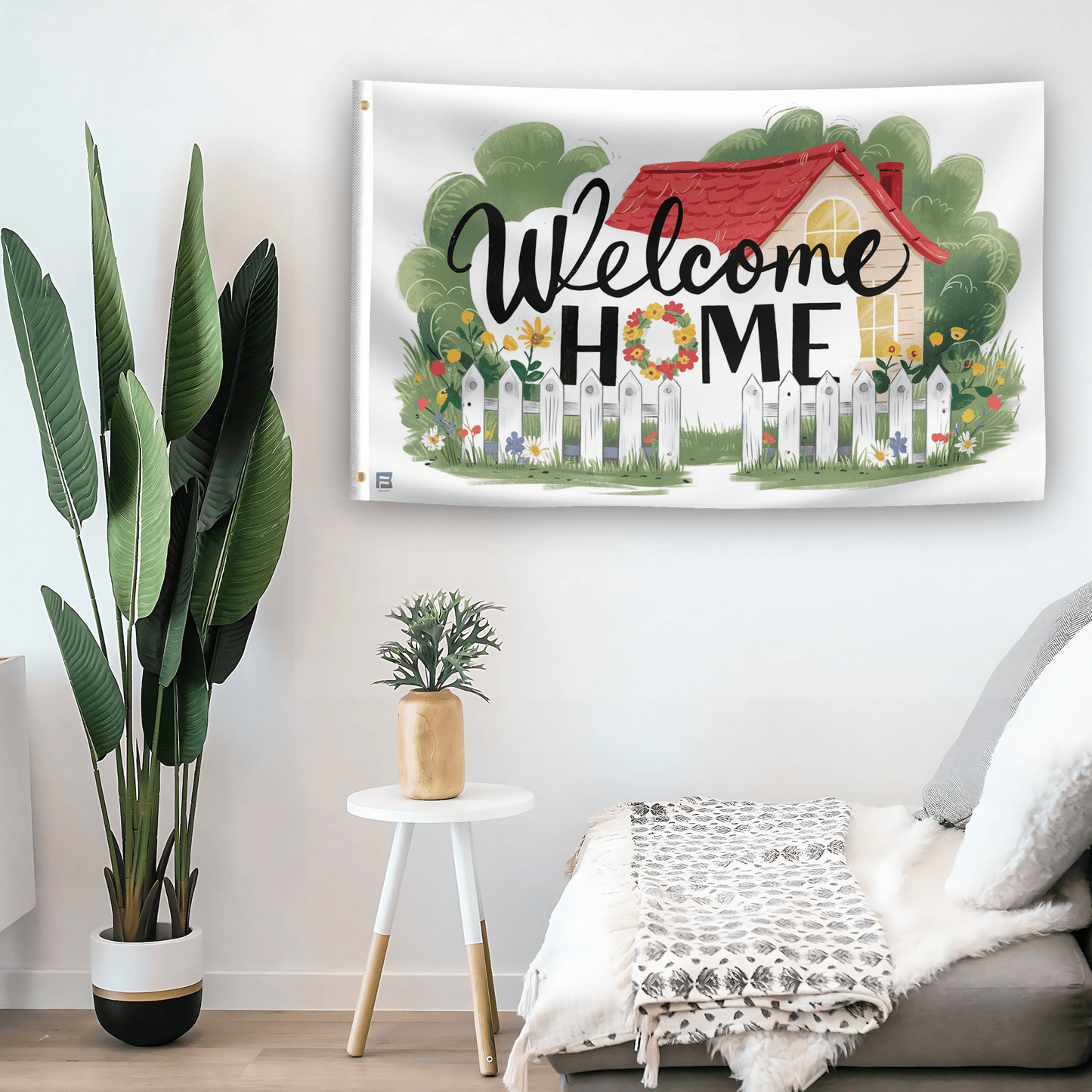 Welcome Home House Flag