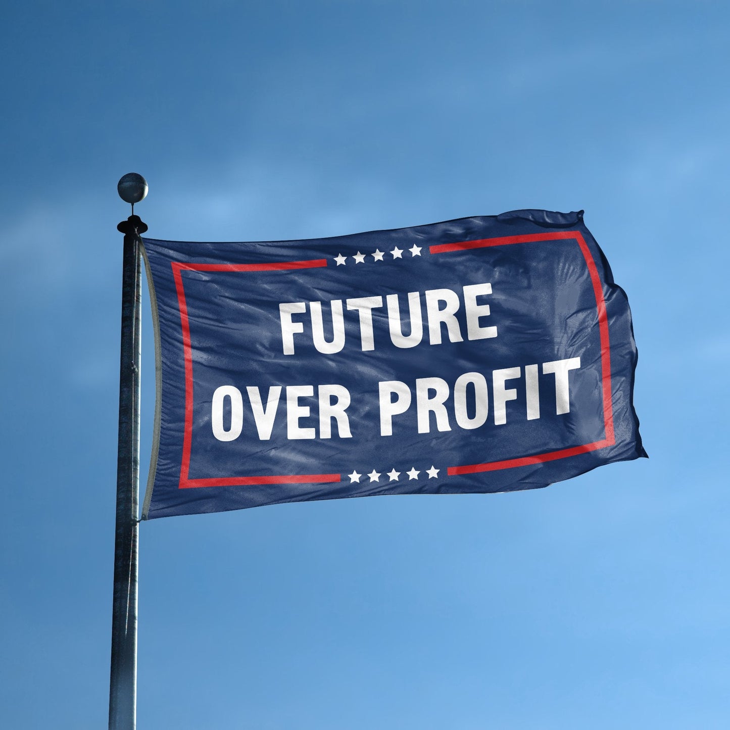 Future Over Profit Political Flag
