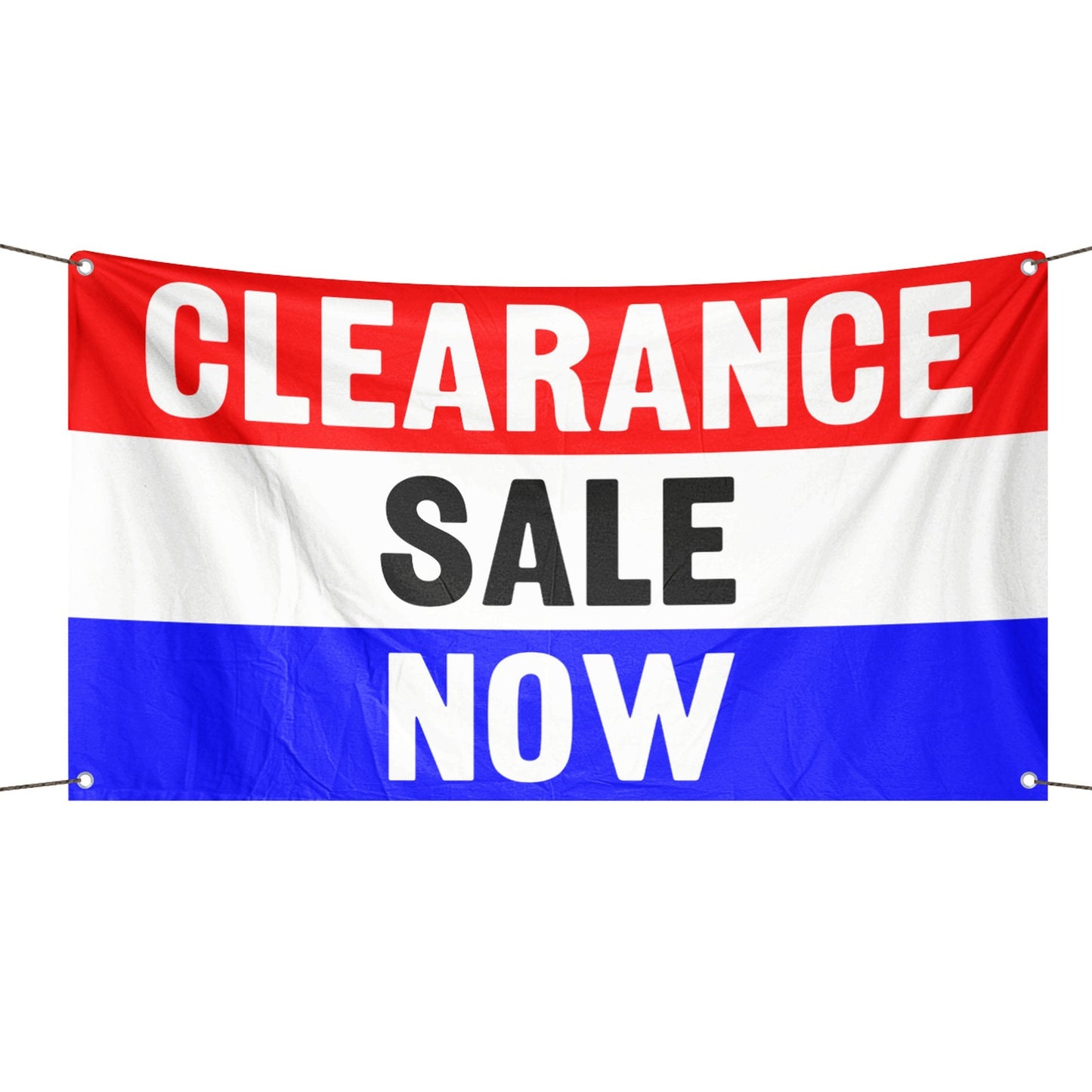 Clearance Sale Now Business Flag