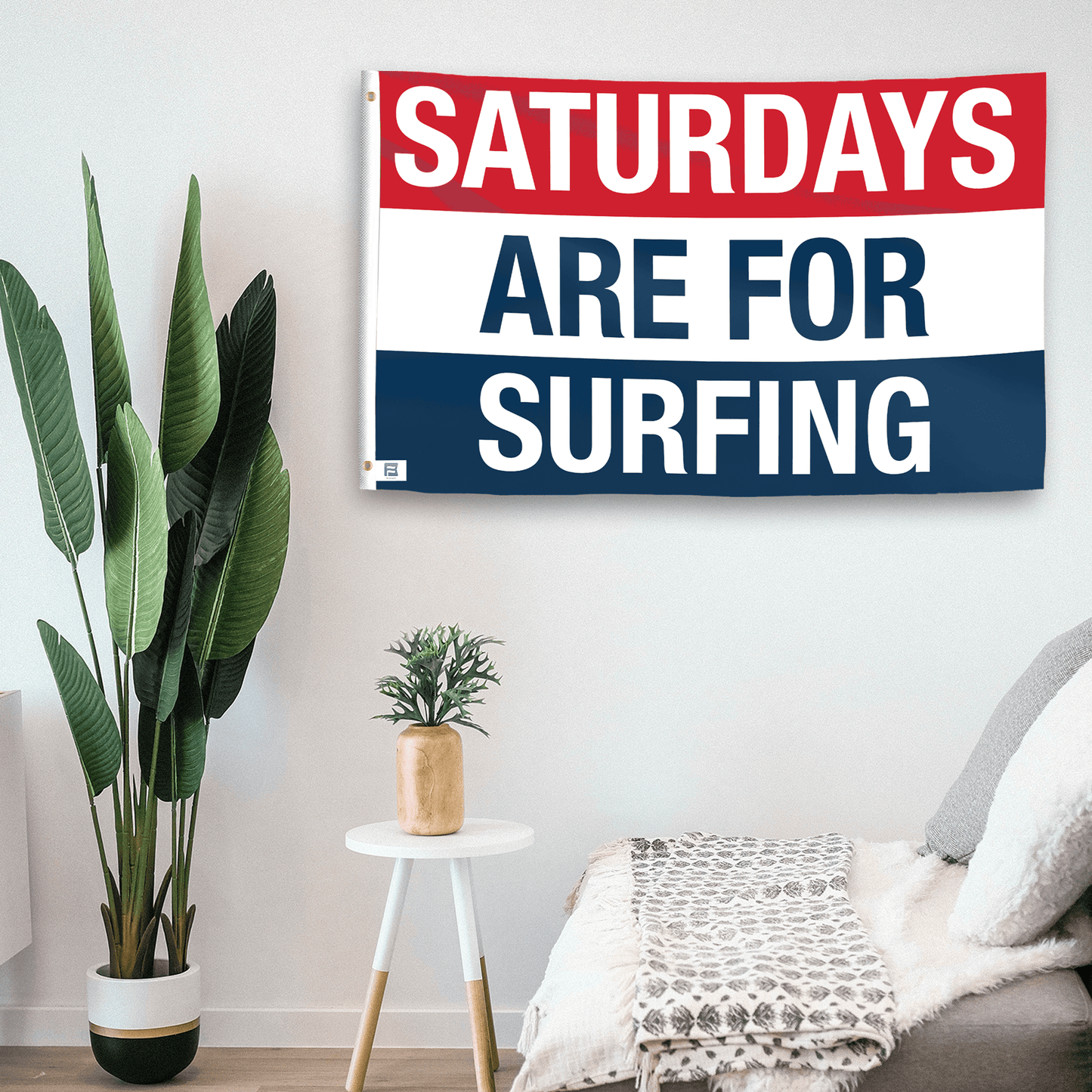 Saturdays Are for Surfing Flag