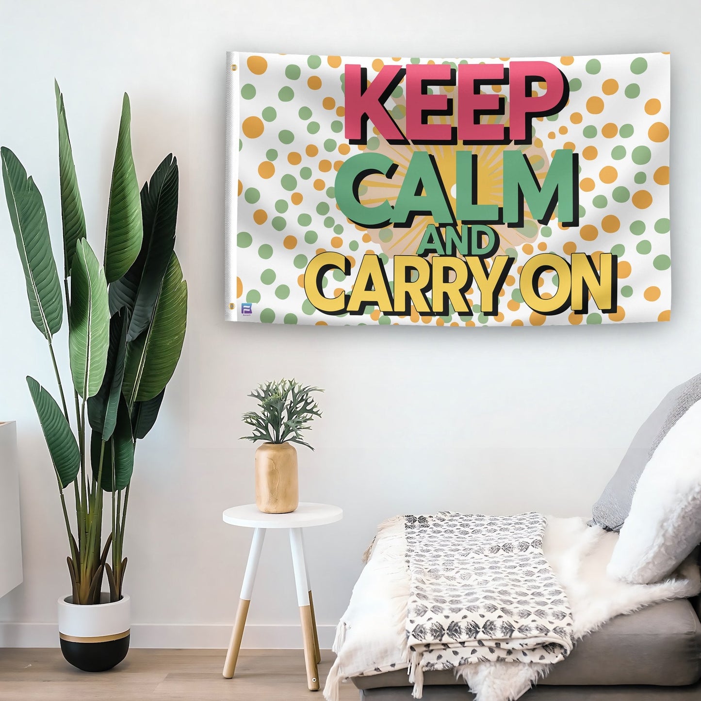 Keep Calm And Carry On Flag
