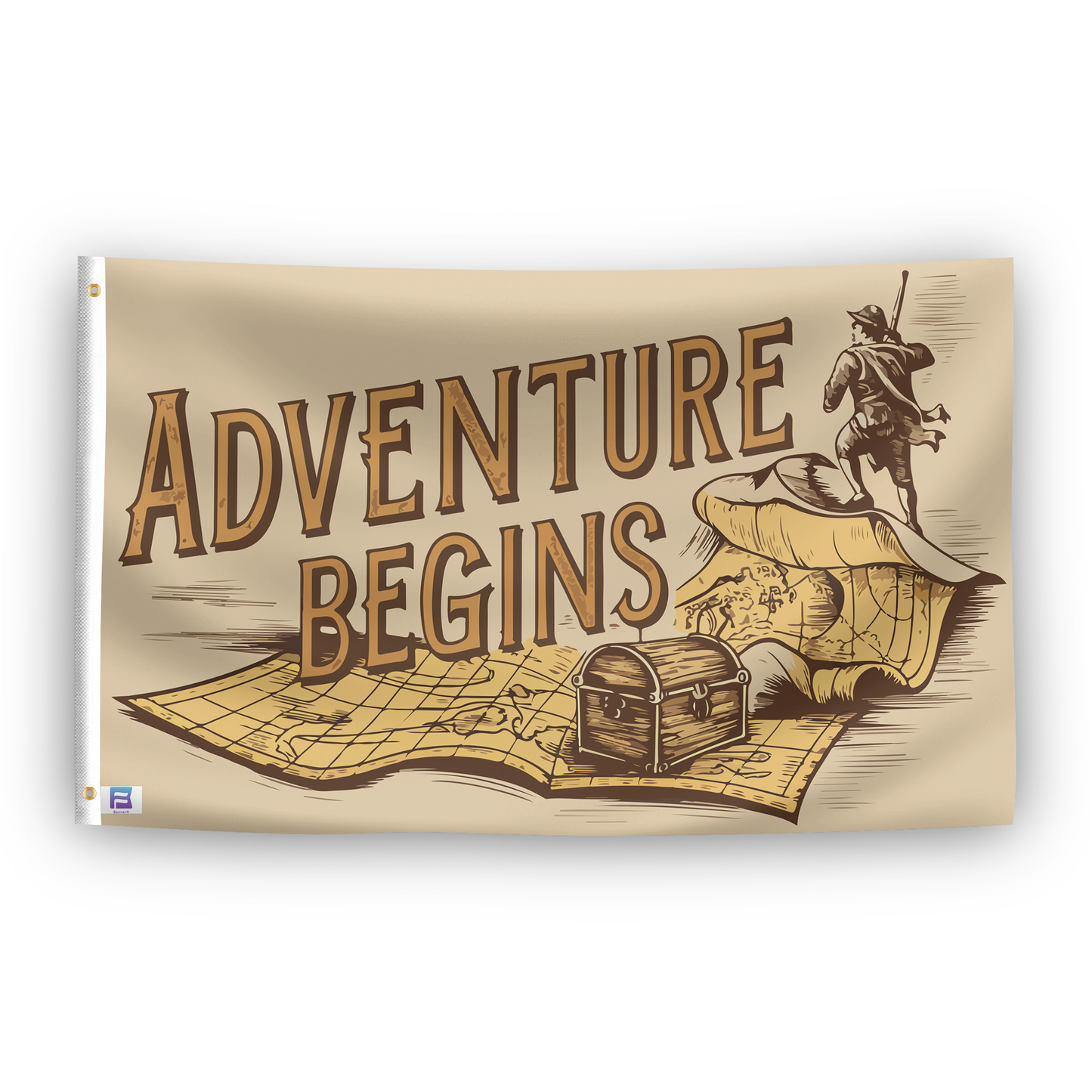 Adventure Begins Flag