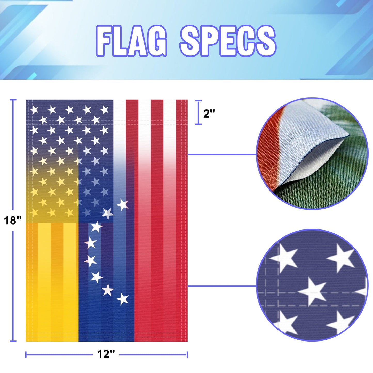 Venezuelan American Garden Flag