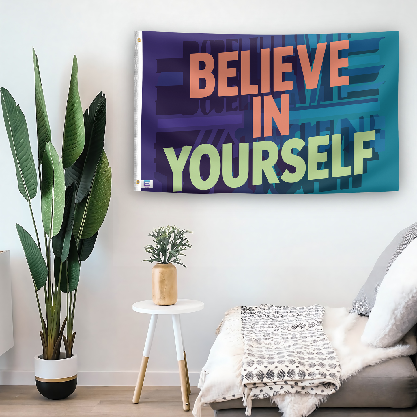 Believe In Yourself Motivational Flag