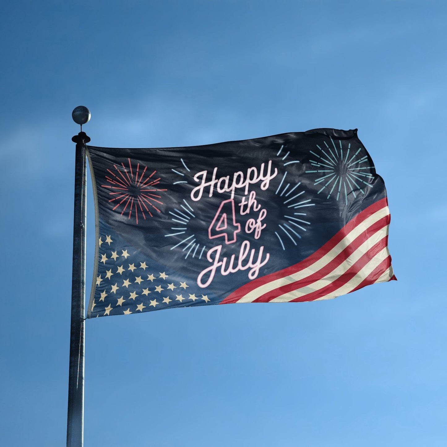 Happy 4th Of July Flag