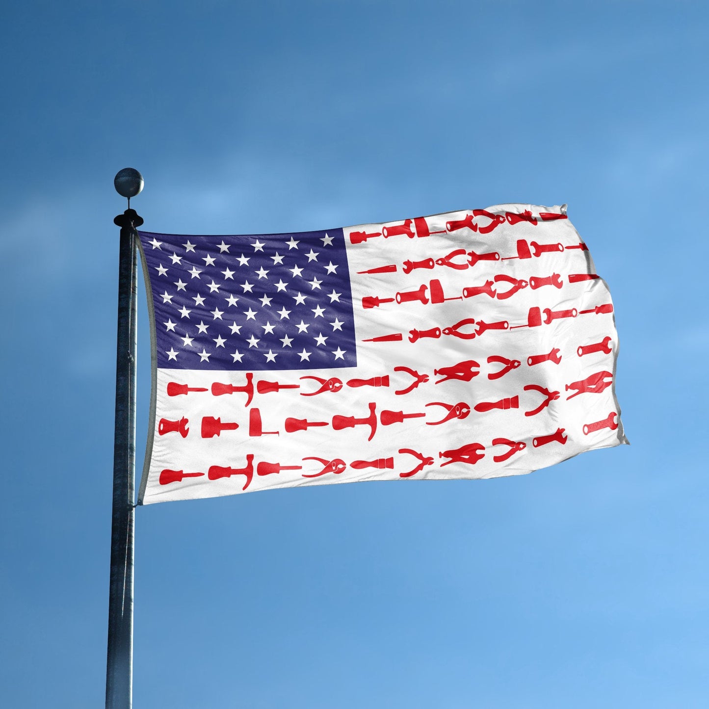 DIY Tools Stripes American Flag
