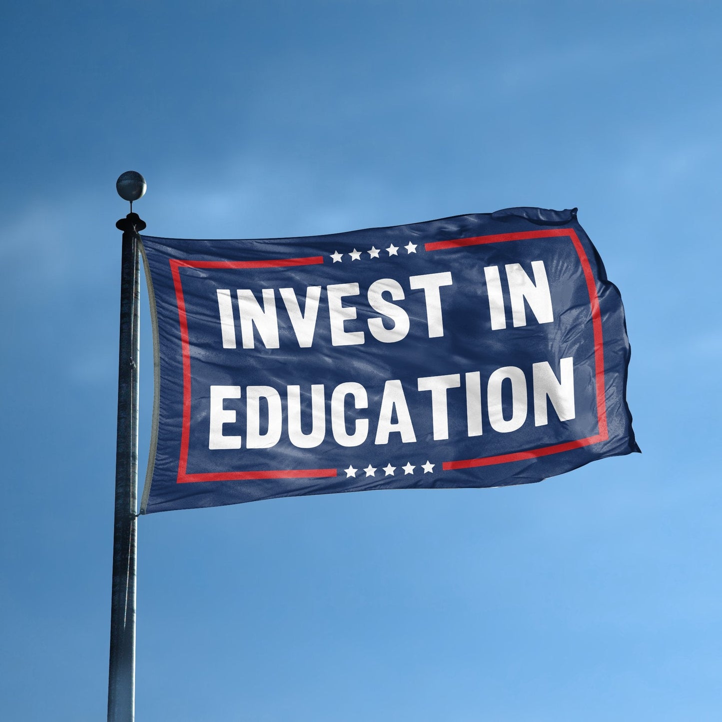 Invest In Education Political Flag