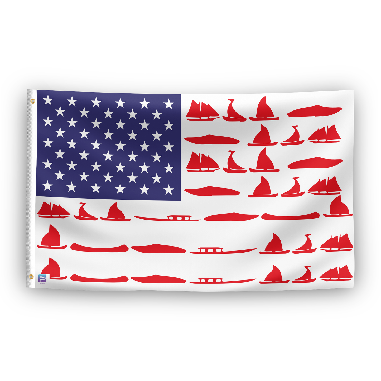 Boating Stripes American Flag