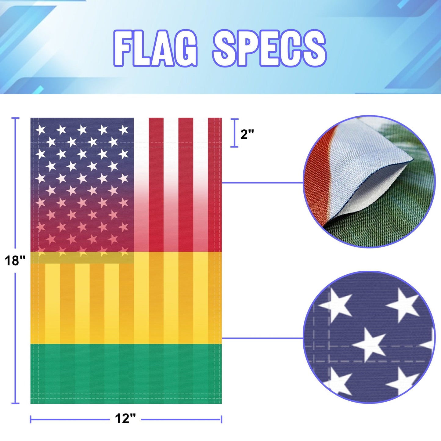 Guinean American Garden Flag