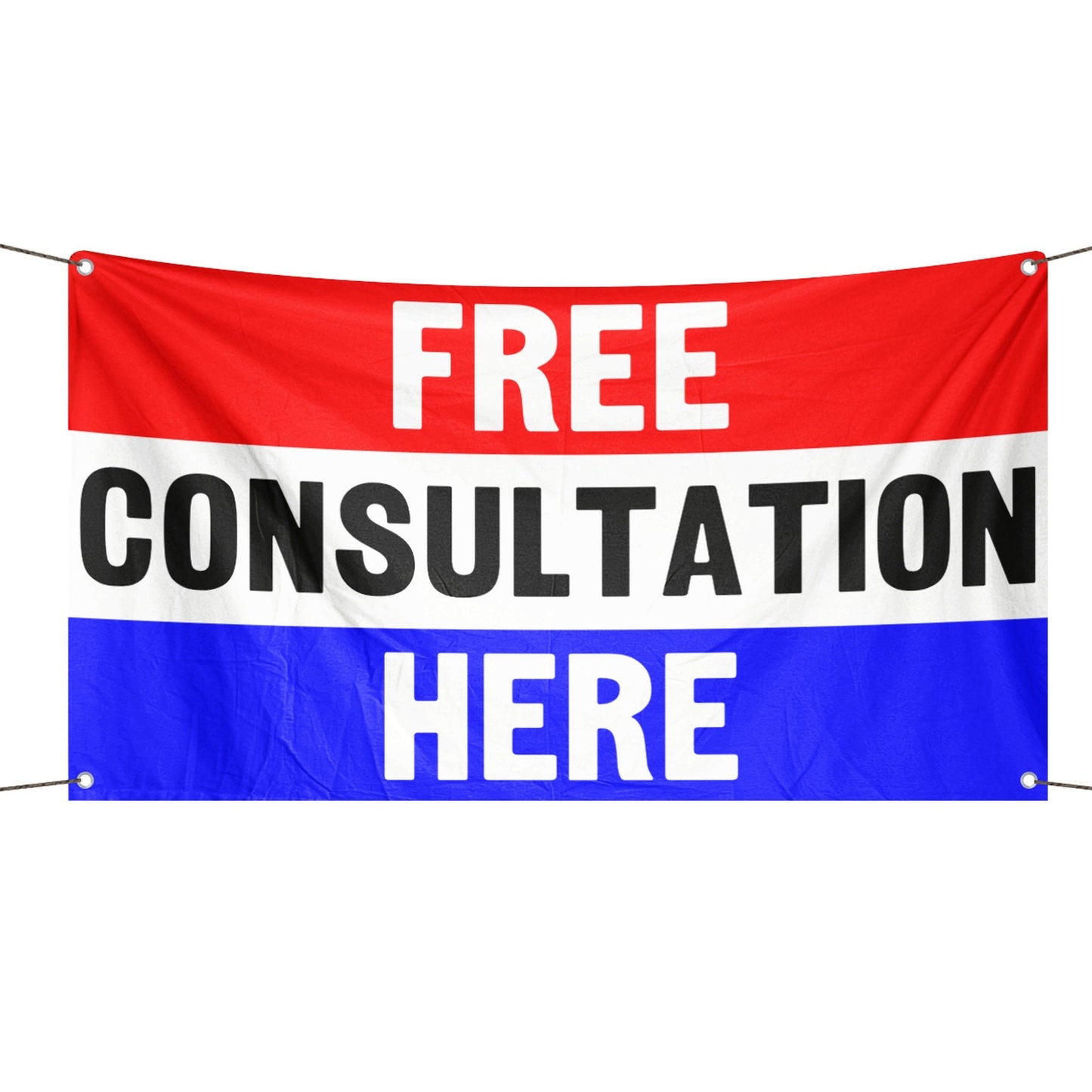 Free Consultation Here Business Flag