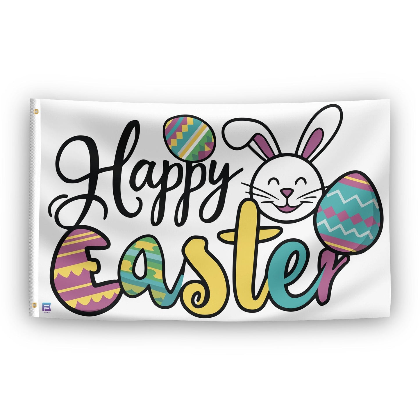Happy Easter Holiday Flag