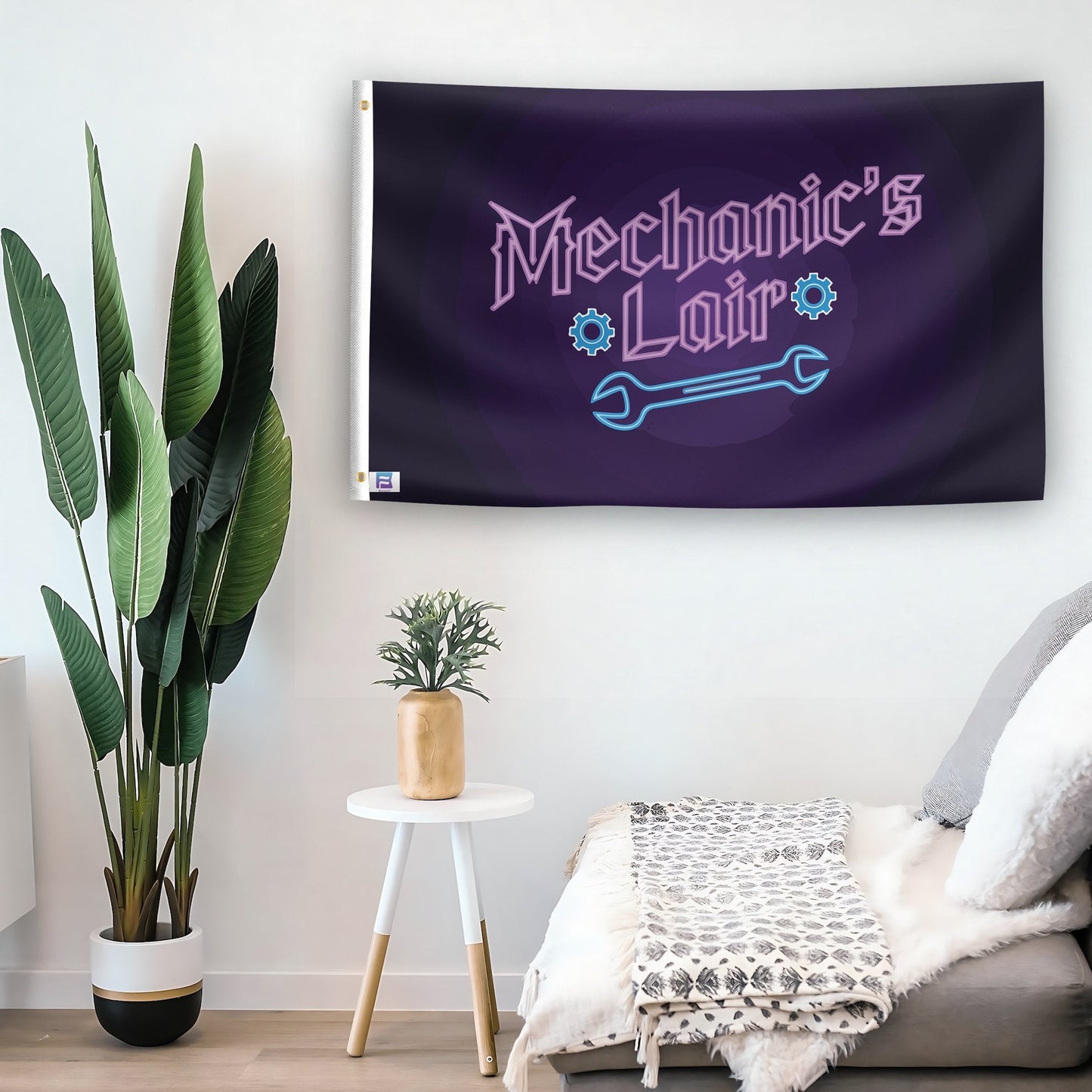 Mechanic's Lair Garage Flag