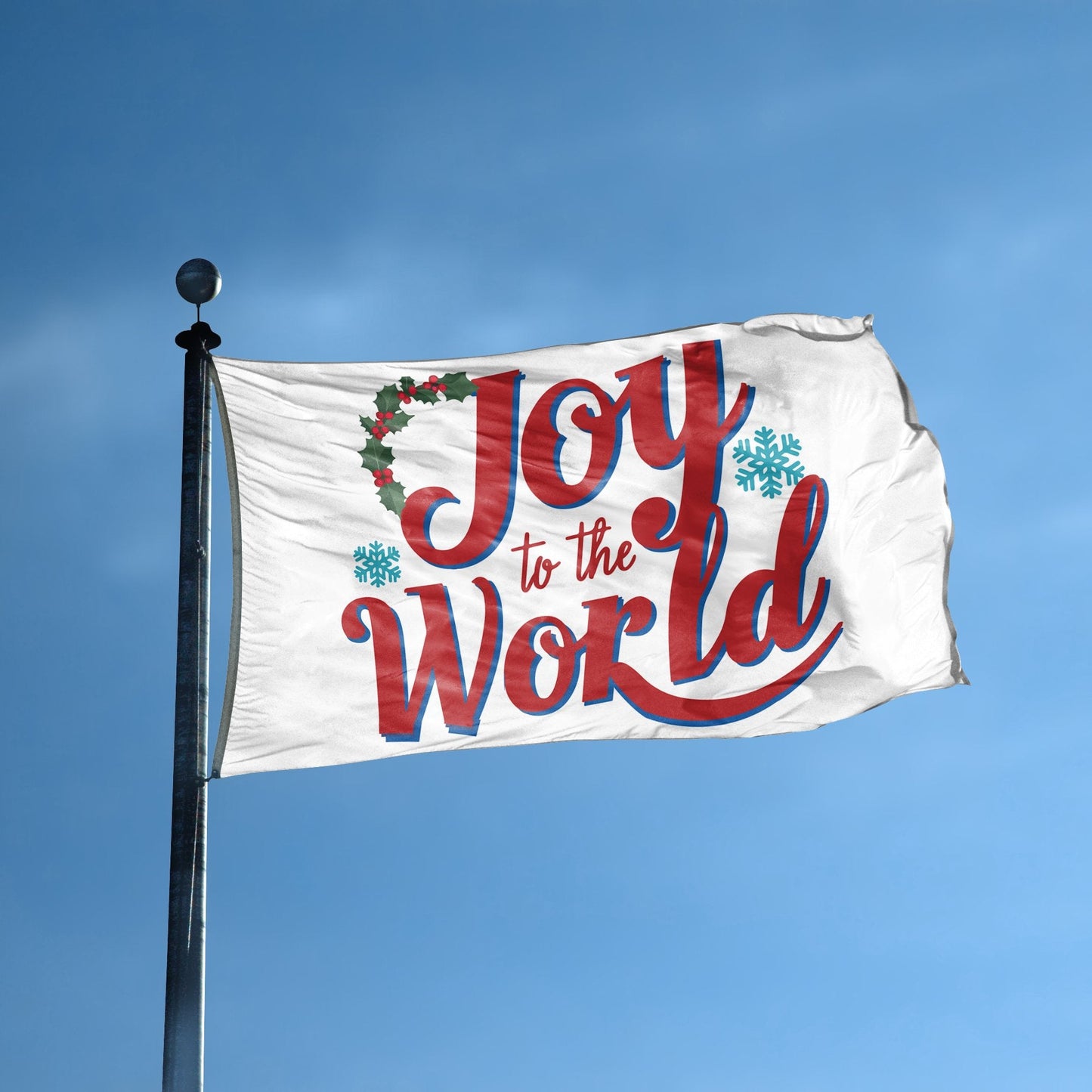 Joy To The World Christmas Flag