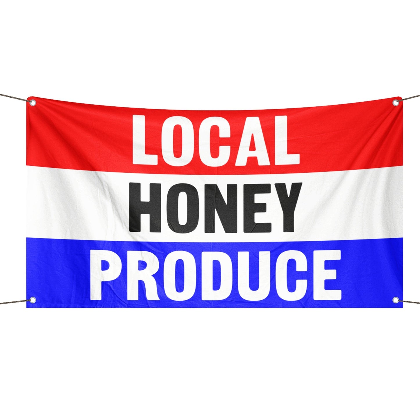 Local Honey Produce Business Flag