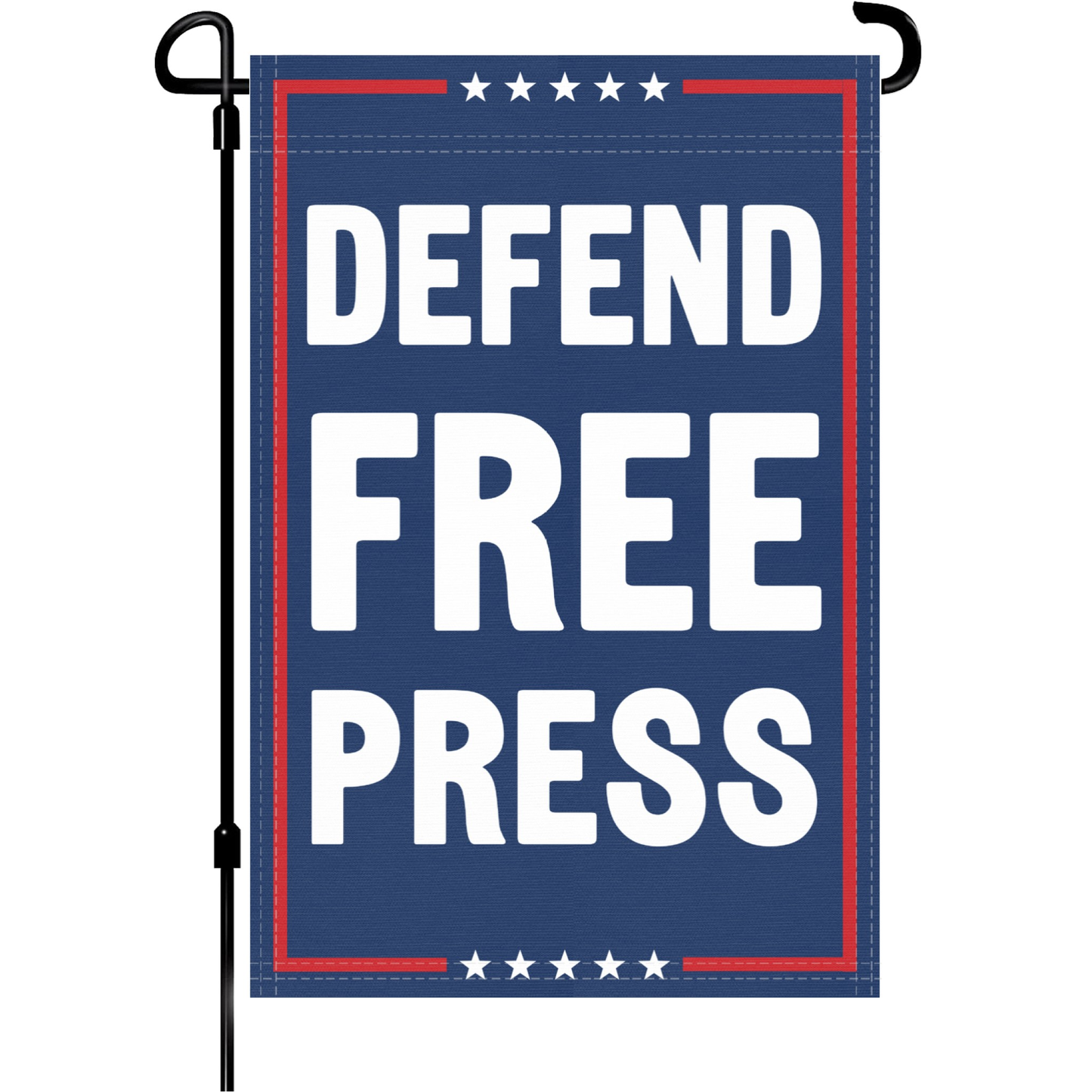 Defend Free Press Garden Flag