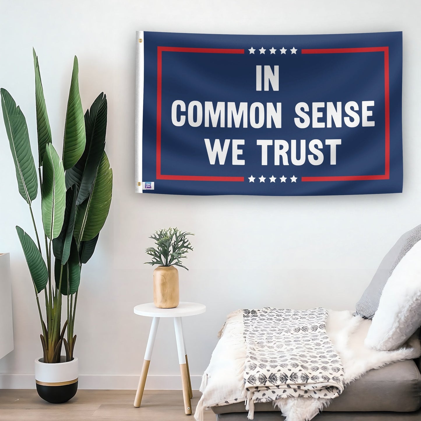 In Common Sense We Trust Political Flag