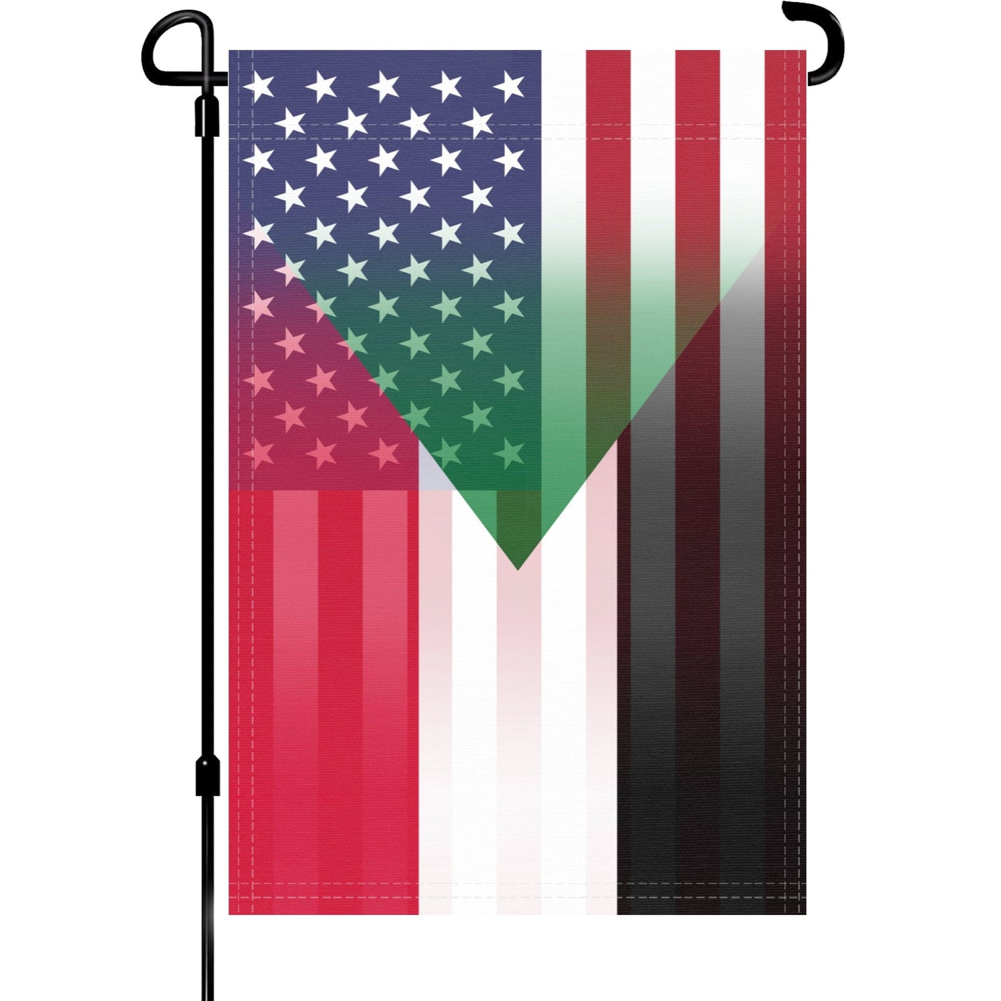 Sudanese American Garden Flag