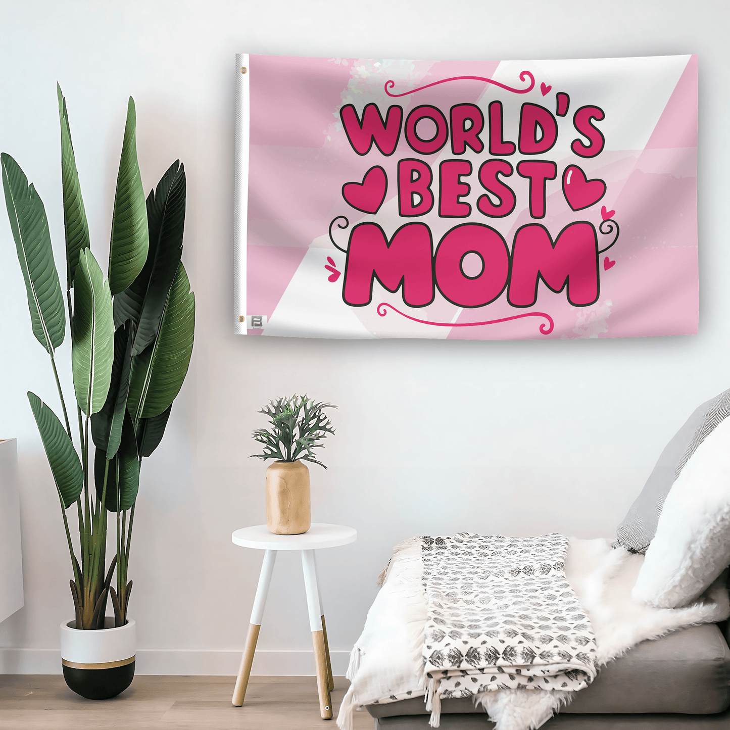 World's Best Mom Gift Flag