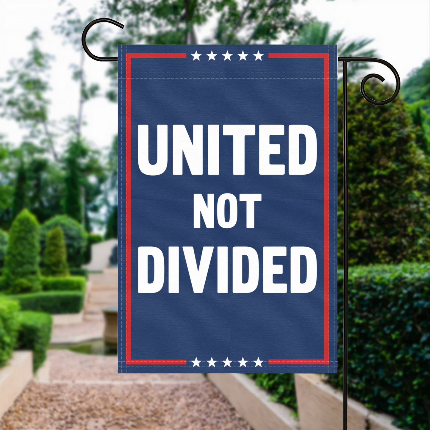 United Not Divided Garden Flag