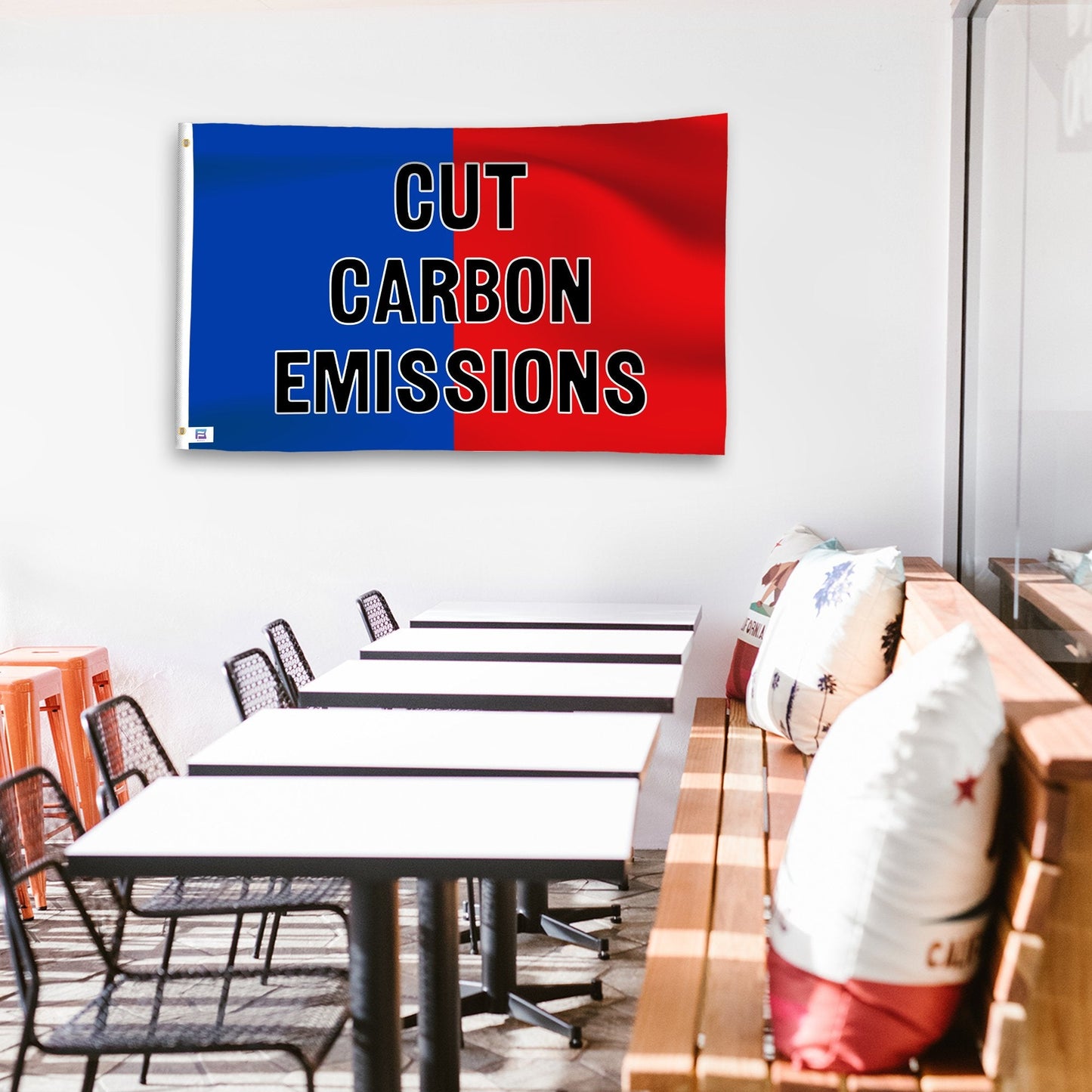 Cut Carbon Emissions Flag
