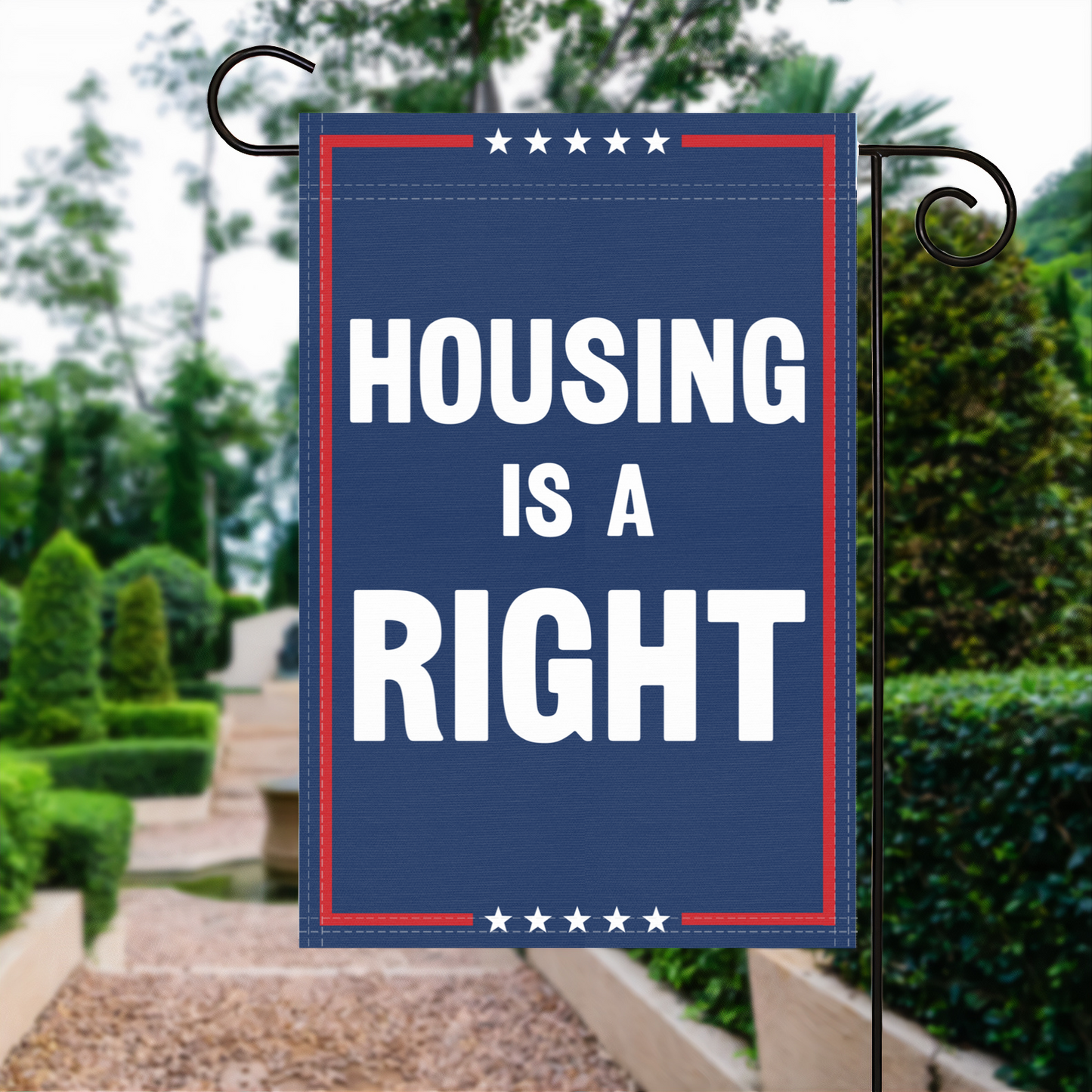Housing Is A Right Garden Flag