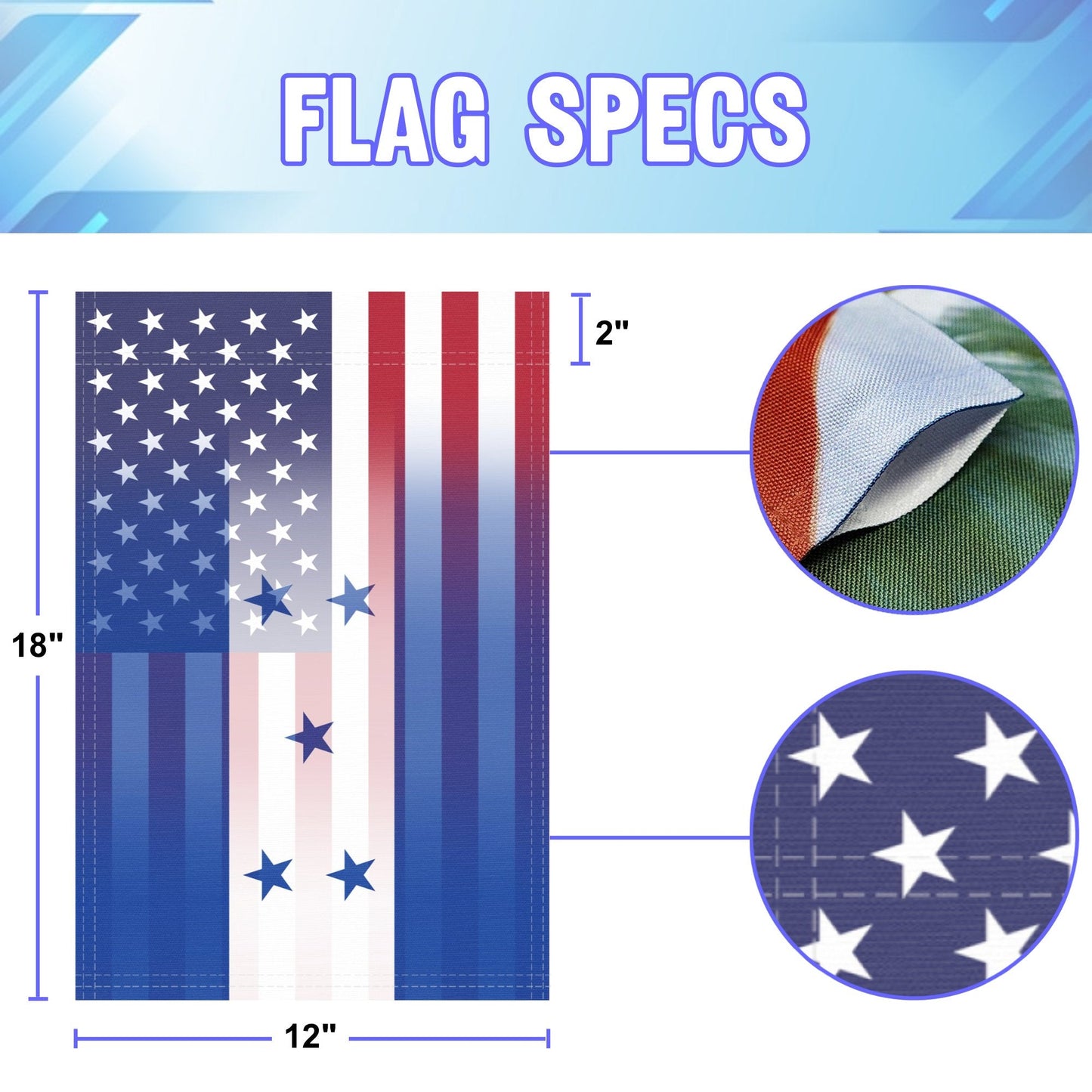 Honduran American Garden Flag