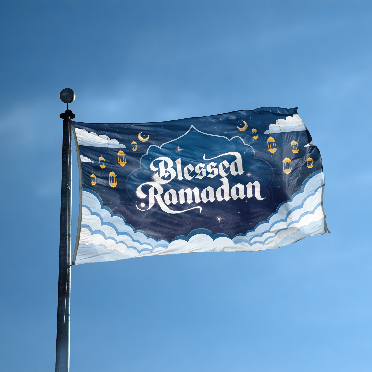 Blessed Ramadan Flag