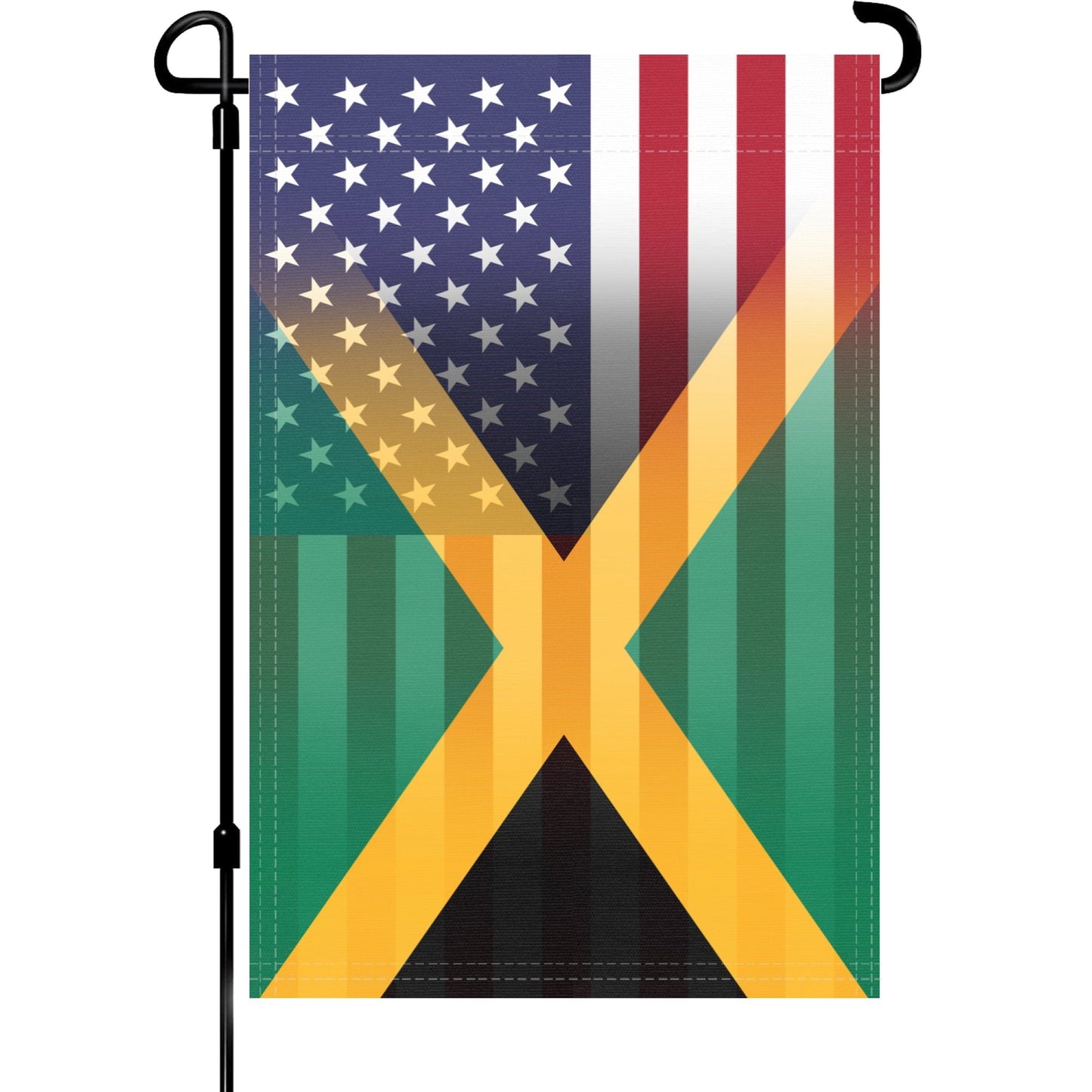 Jamaican American Garden Flag