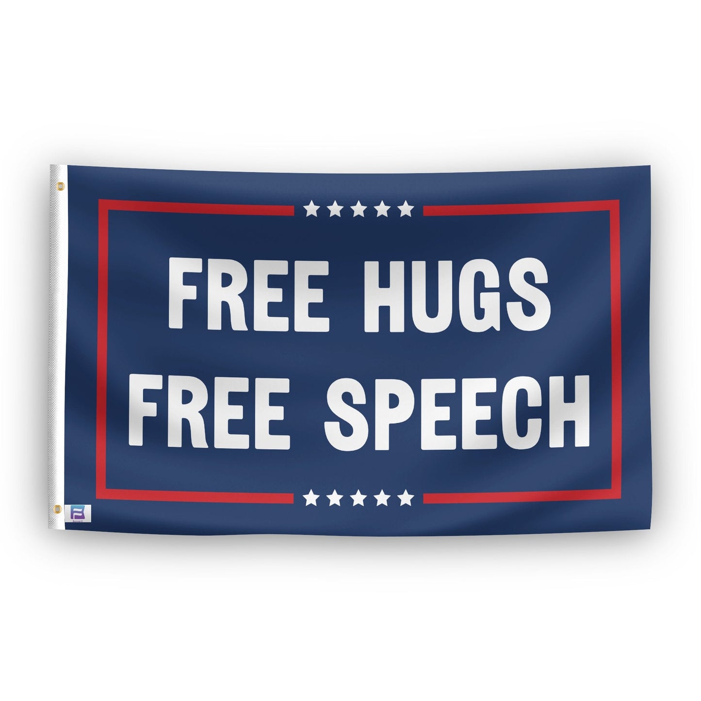 Free Hugs Free Speech Political Flag