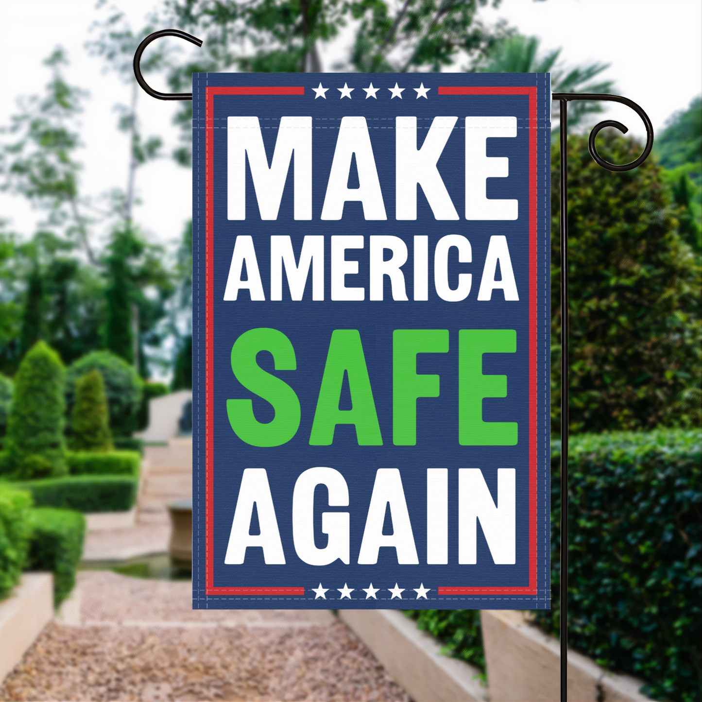 Make America Safe Again Garden Flag
