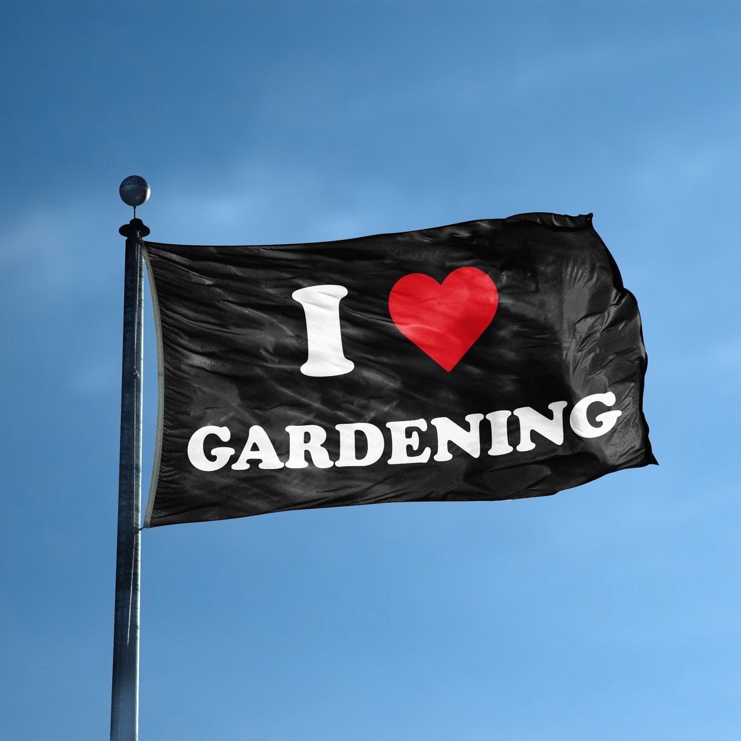 I Love Gardening Flag