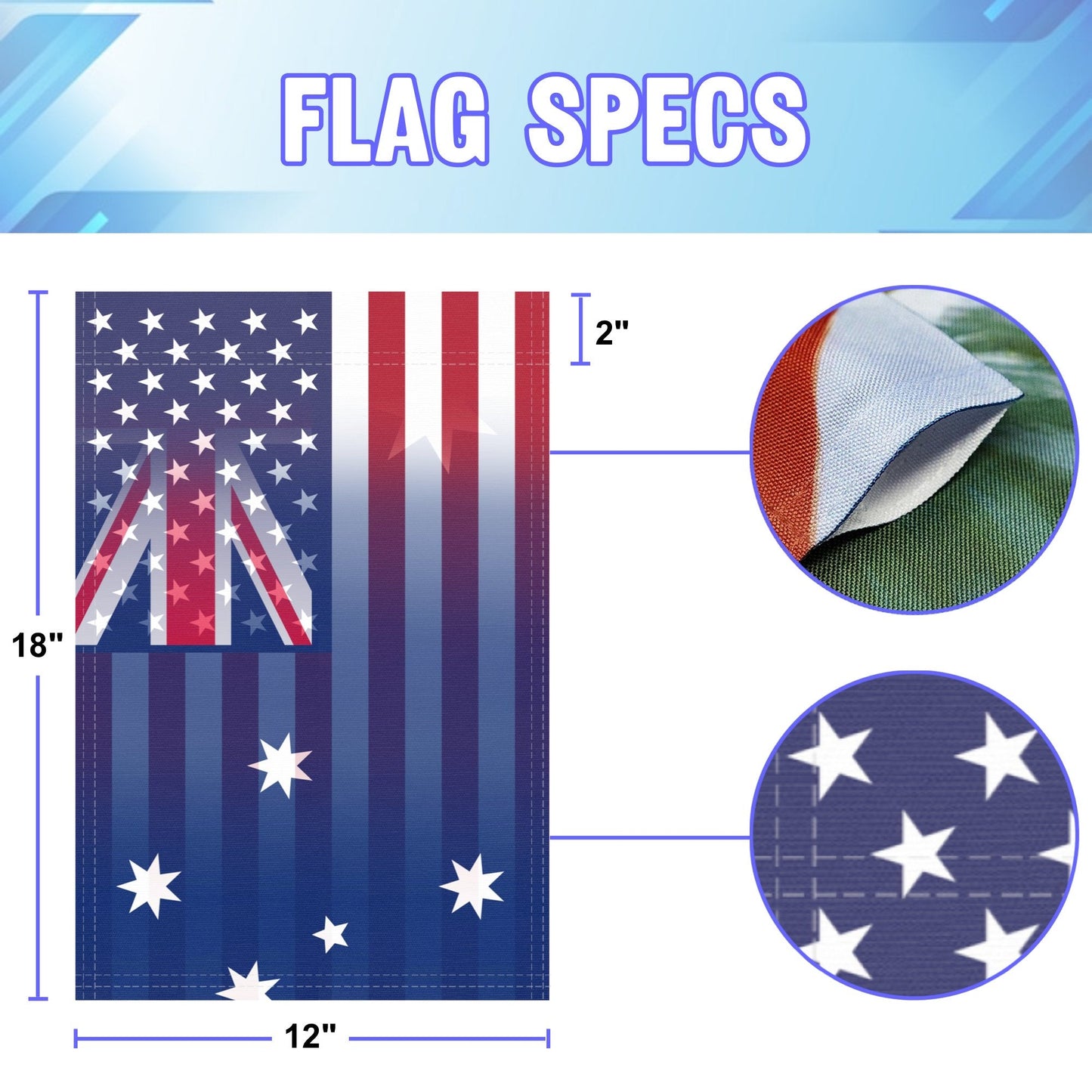 Australian American Garden Flag