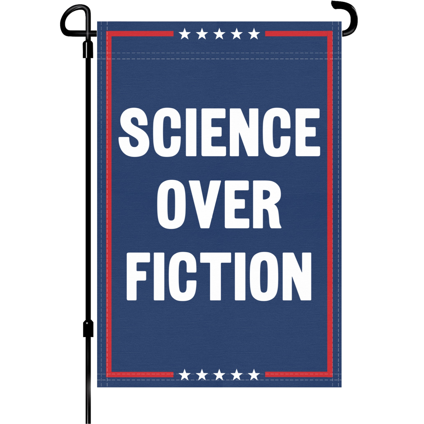 Science Over Fiction Garden Flag