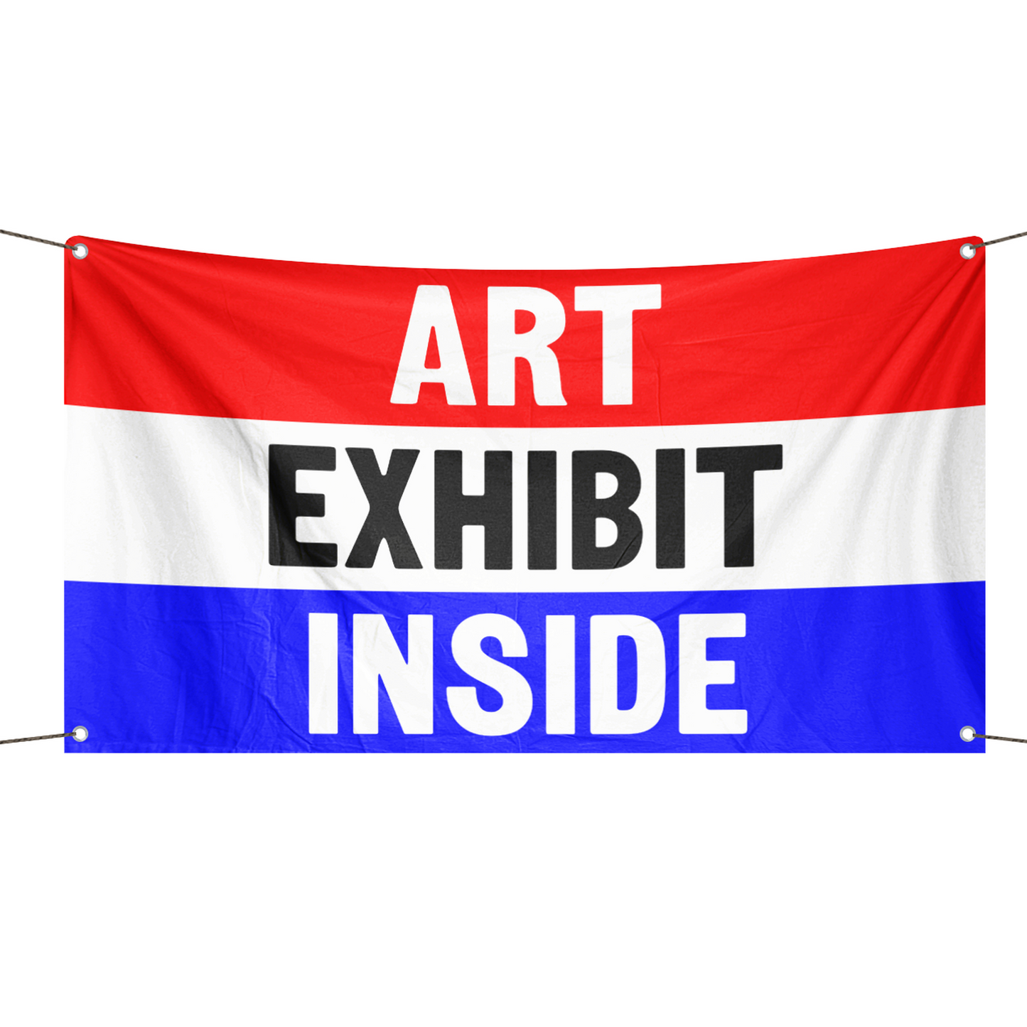 Art Exhibit Inside Business Flag