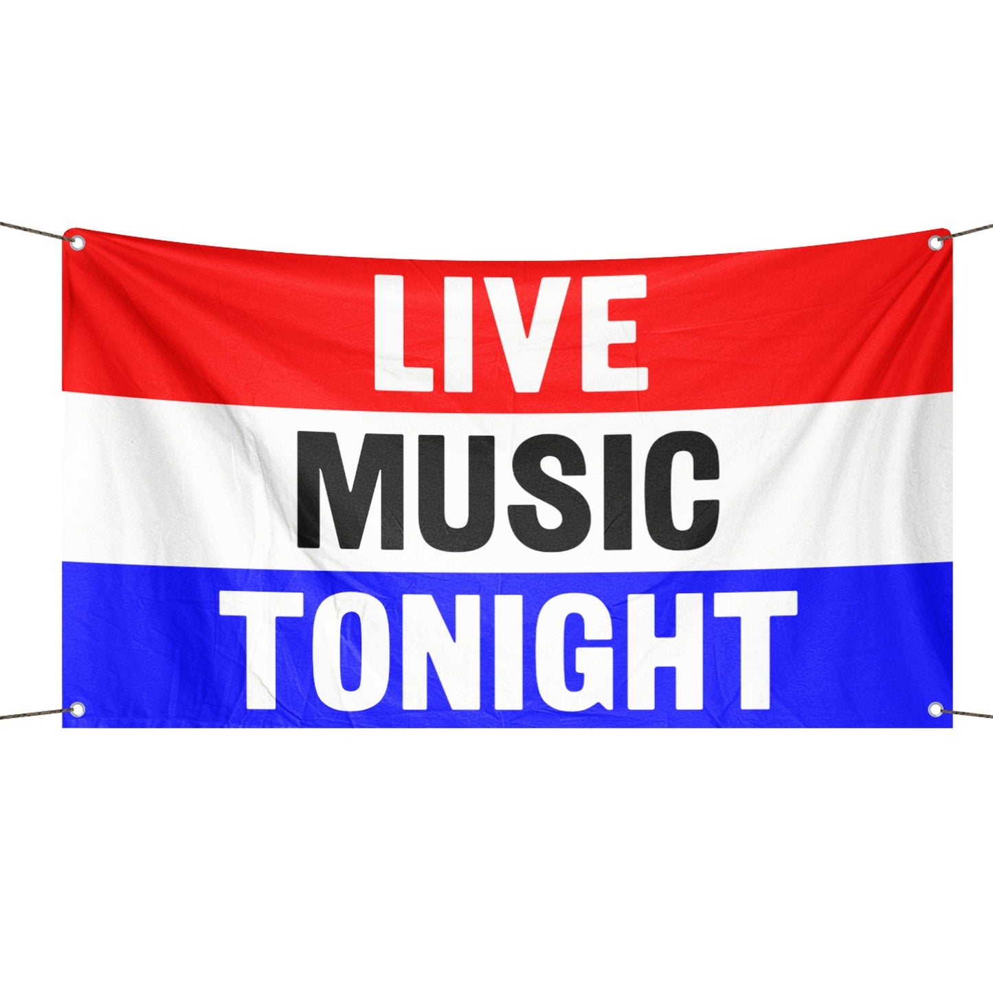 Live Music Tonight Business Flag
