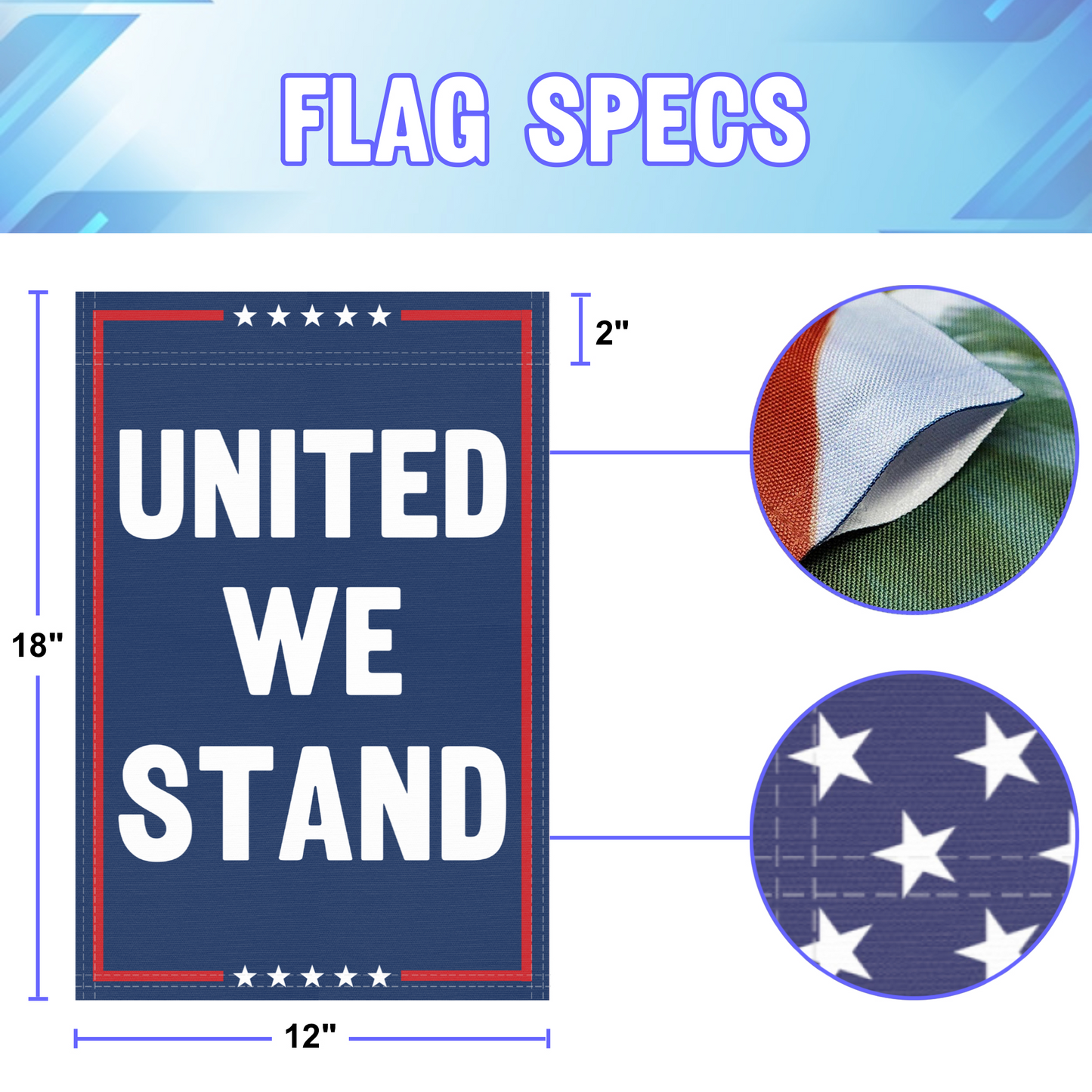 United We Stand Garden Flag