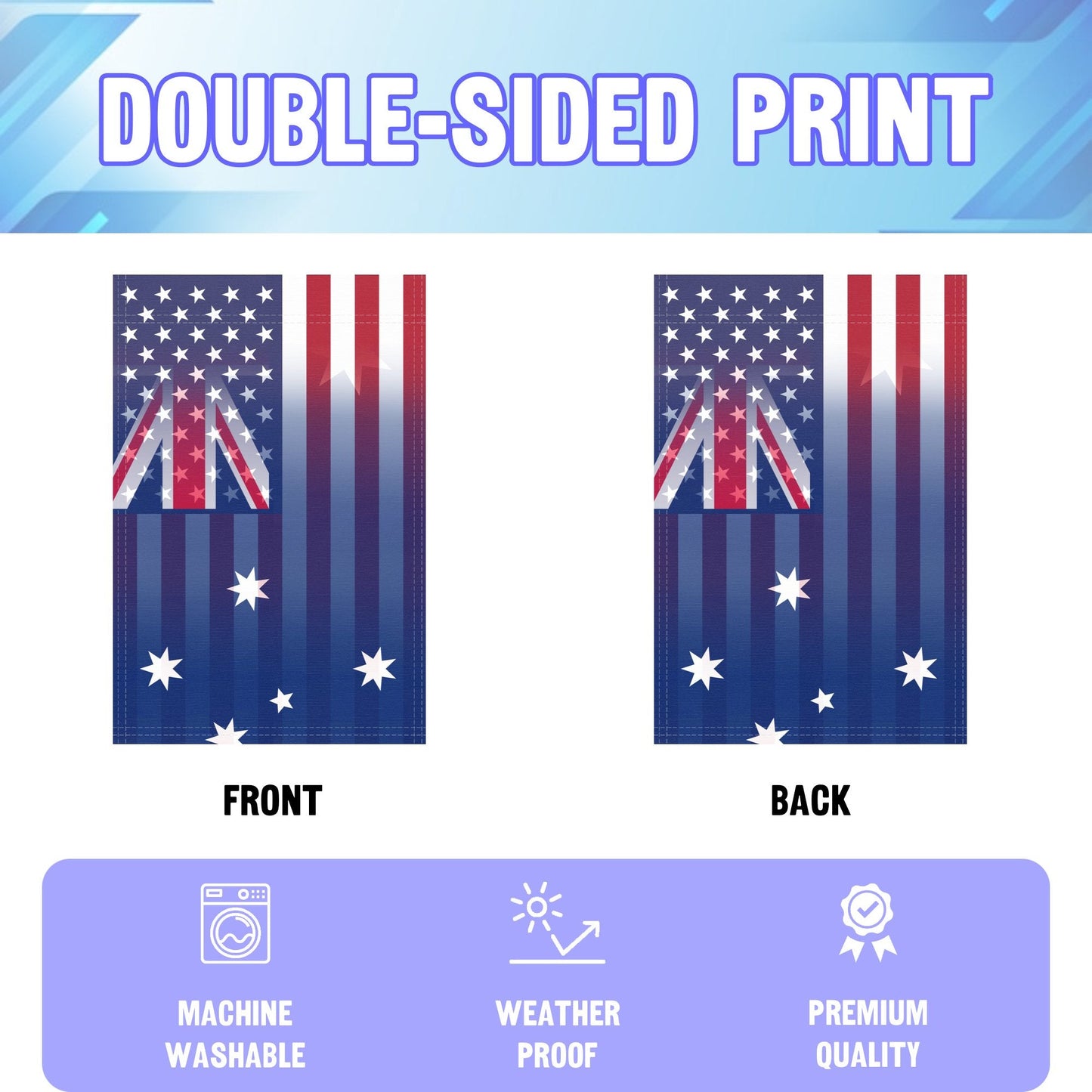 Australian American Garden Flag