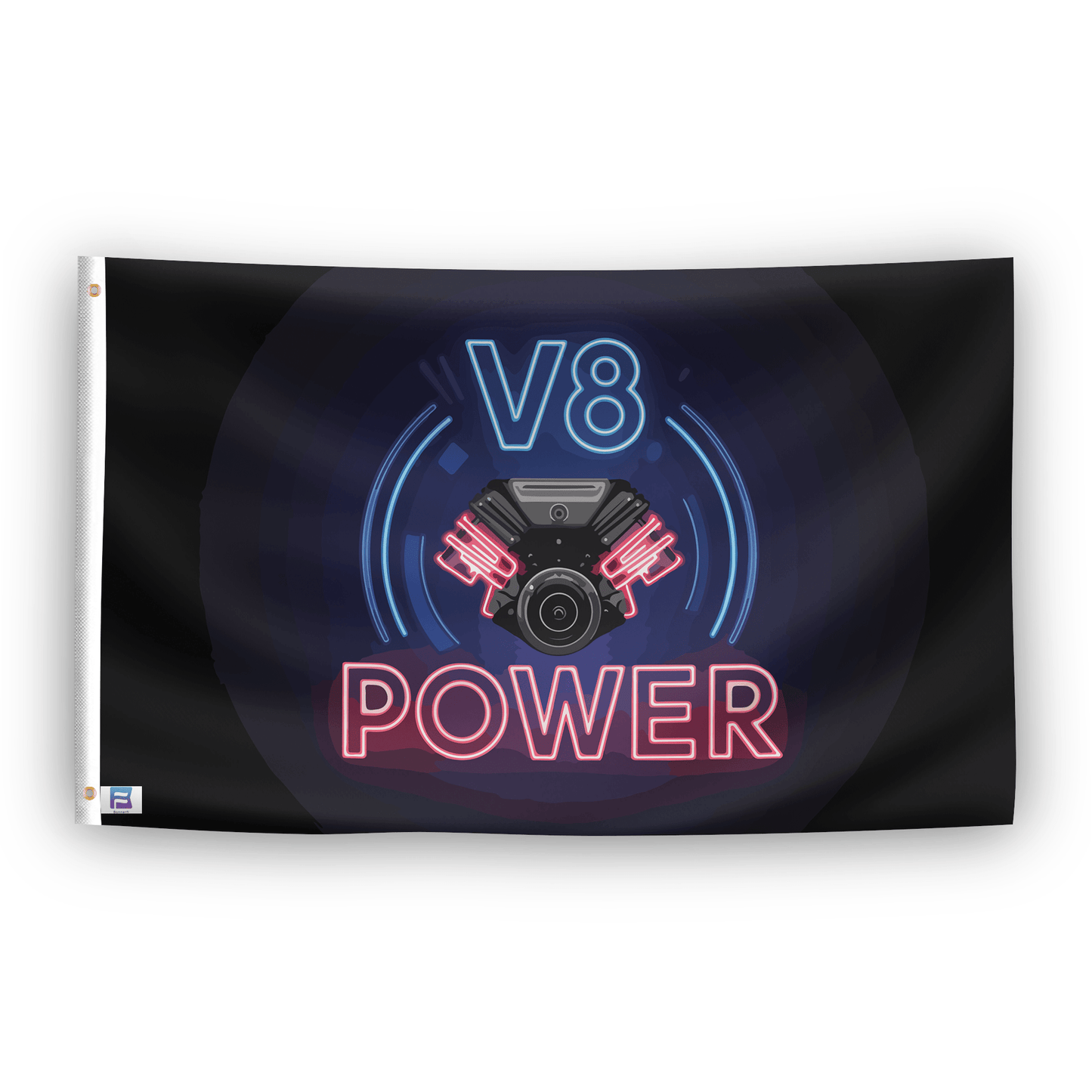 V8 Power Flag
