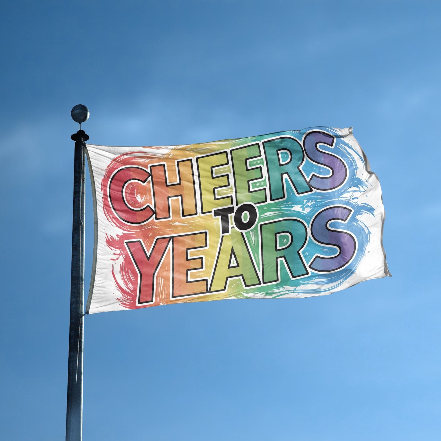 Cheers To Years Flag