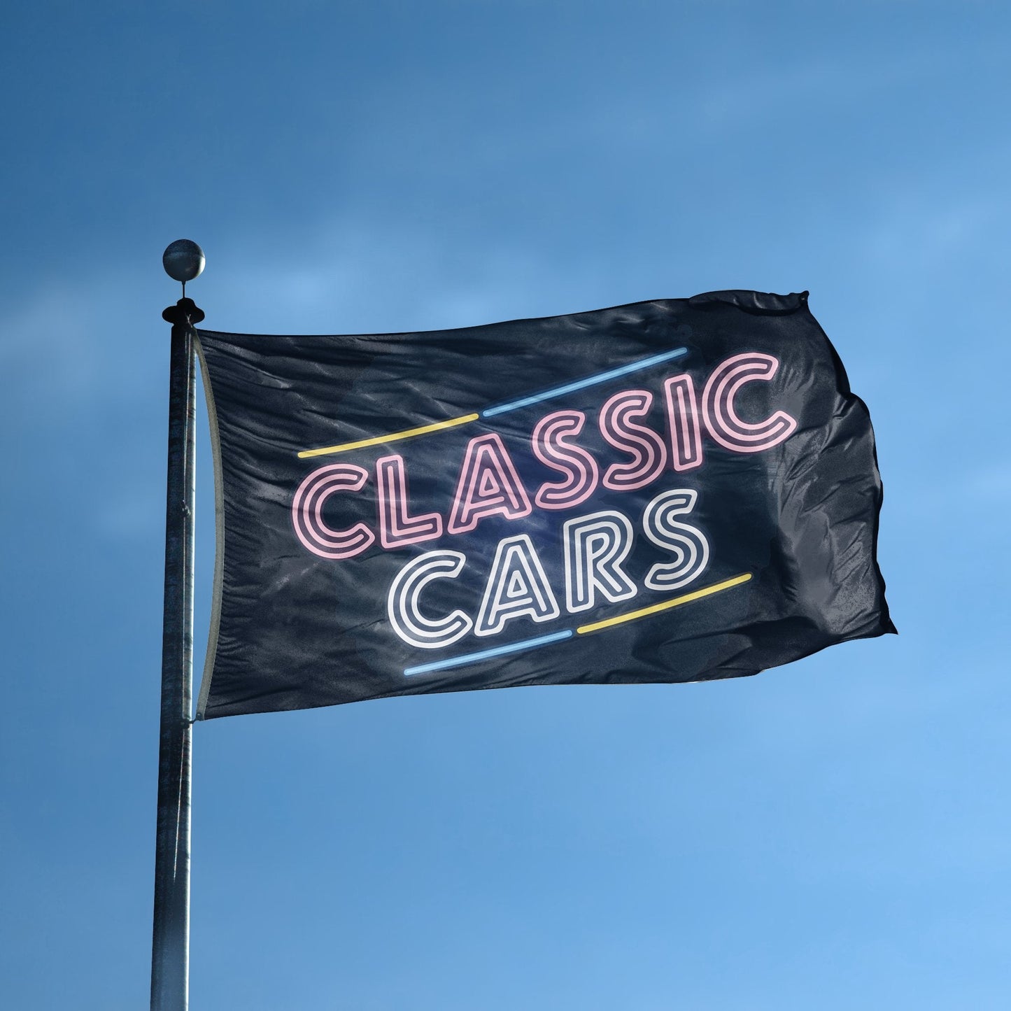 Classic Cars Garage Flag