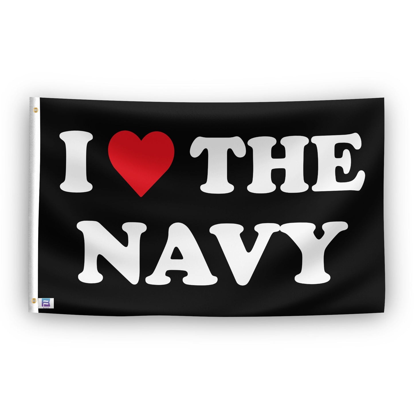 I Love The Navy Flag