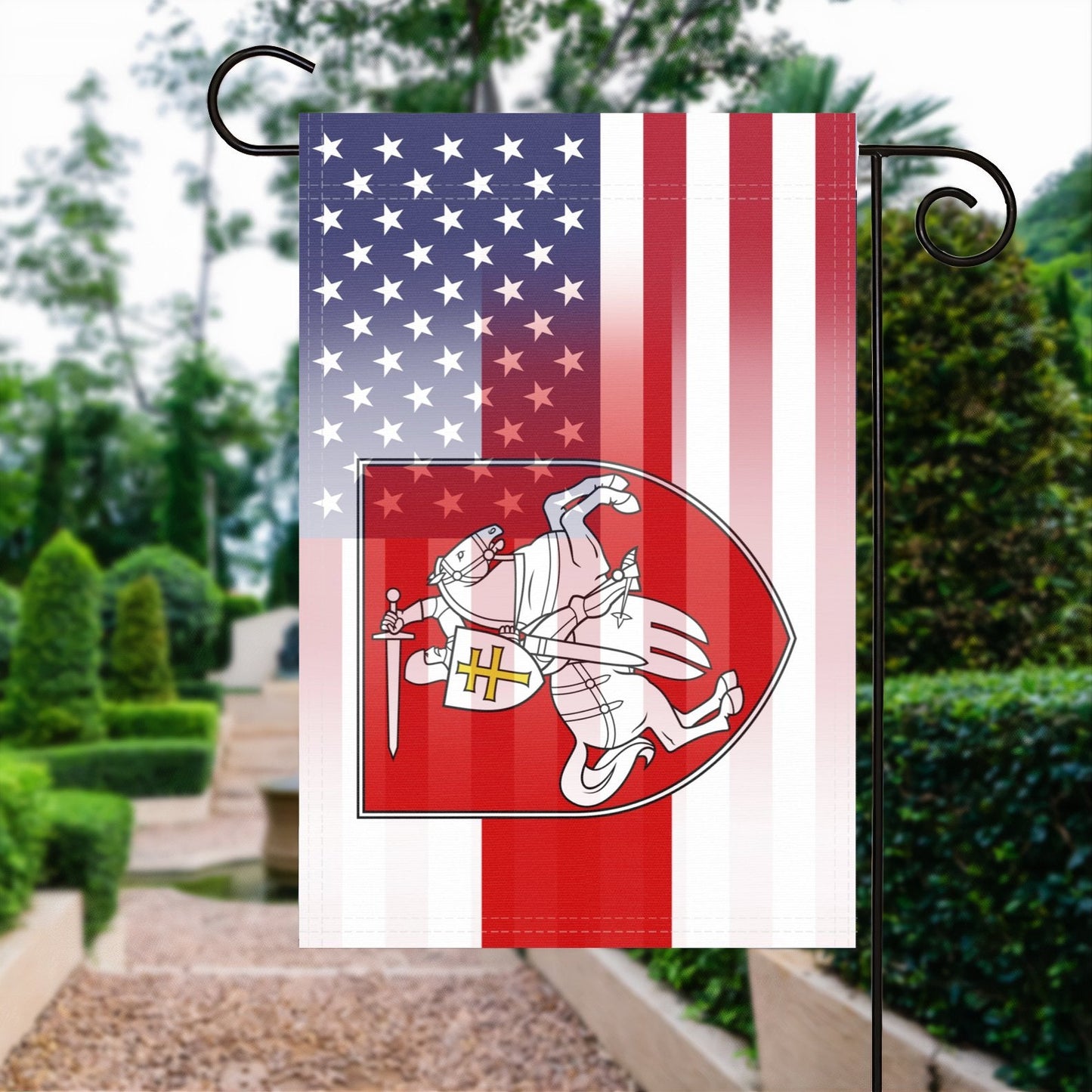 Belarusian Pahonia American Garden Flag